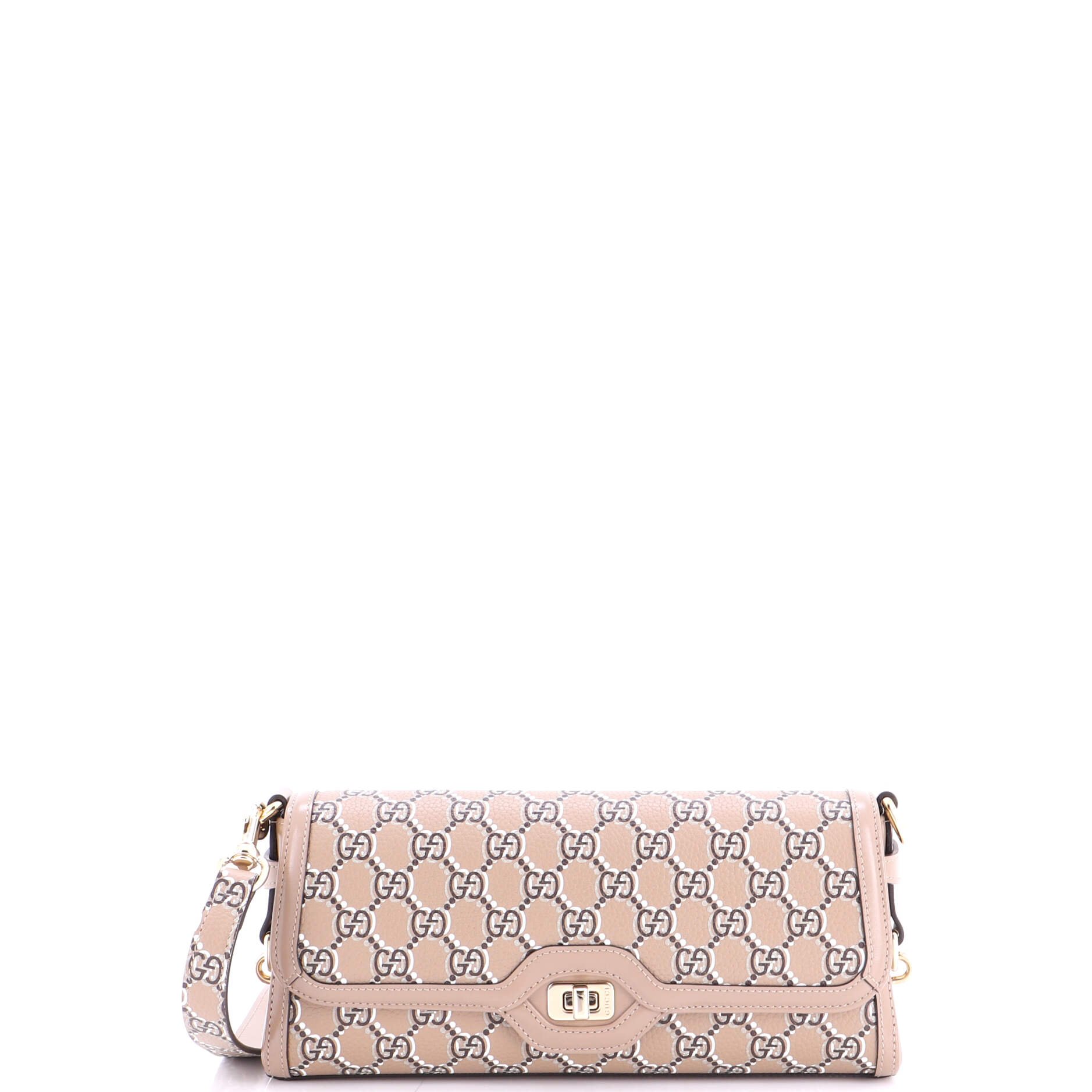 Luce Shoulder Bag Optical GG Printed Leather Small