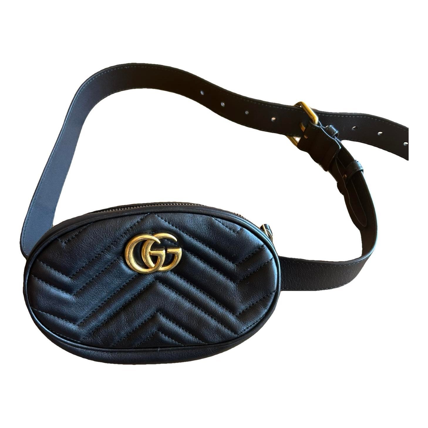 GG Marmont Oval leather handbag