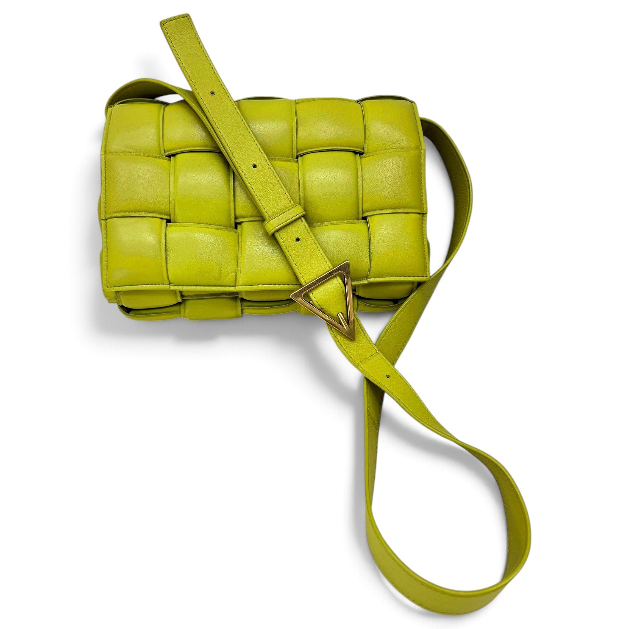 Cassette leather handbag