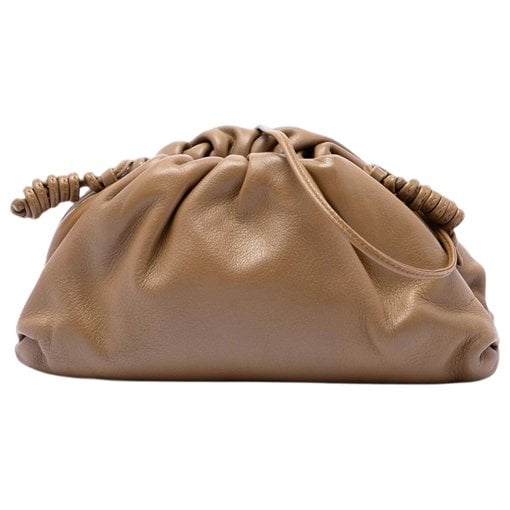 Pouch leather crossbody bag