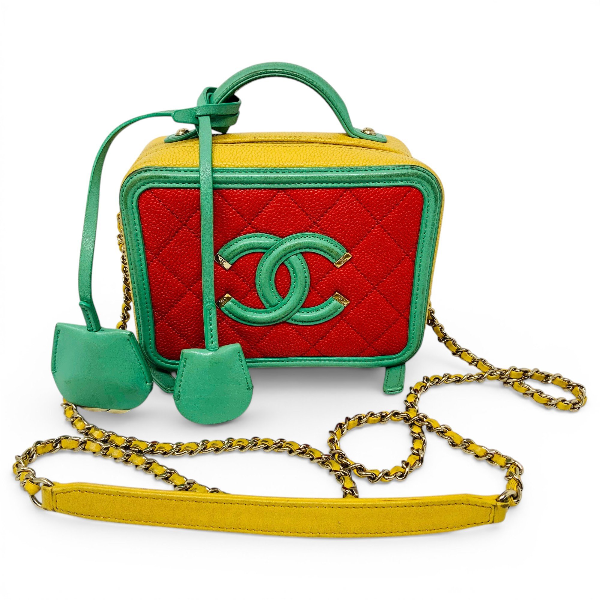 Trendy CC Vanity leather handbag