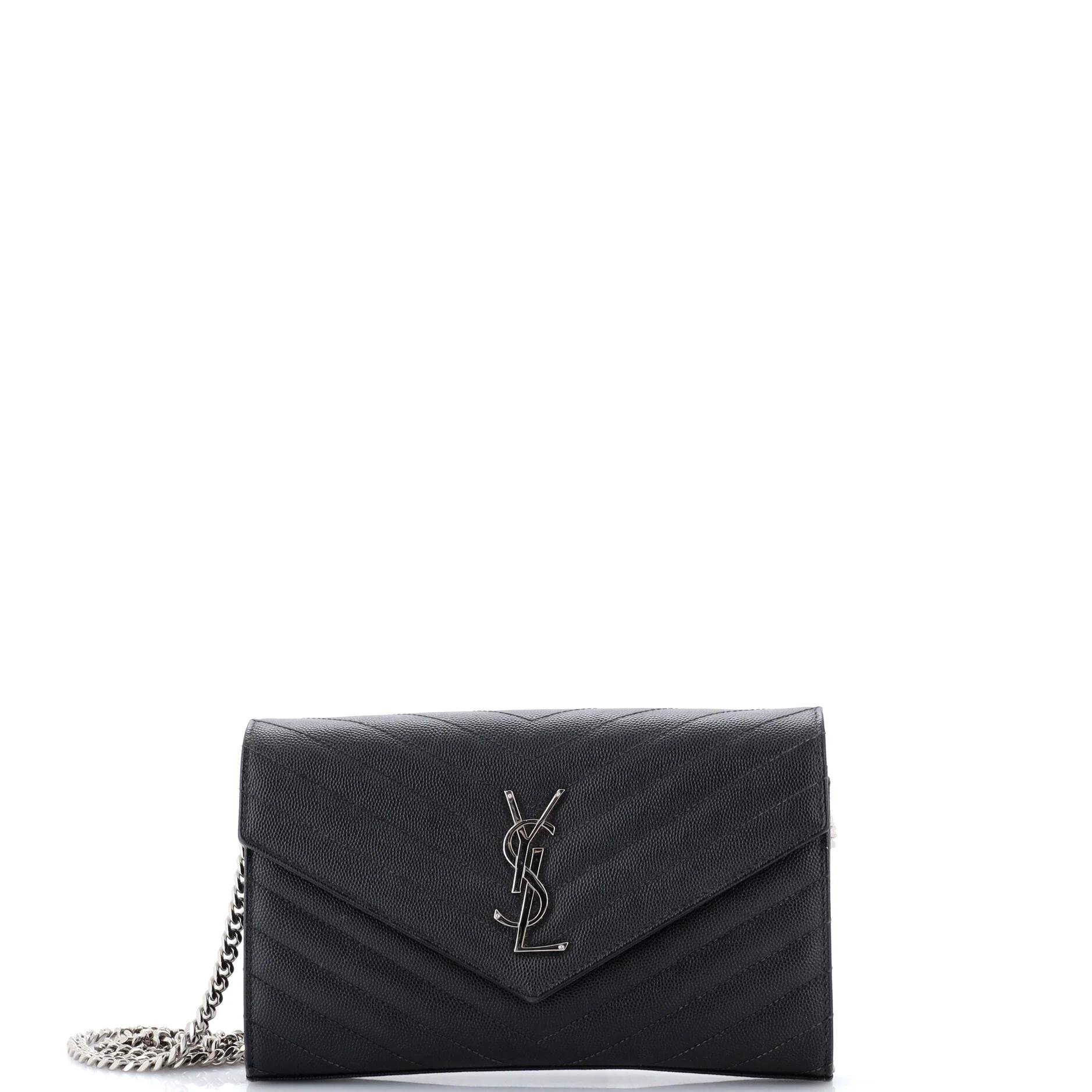 Leather clutch bag