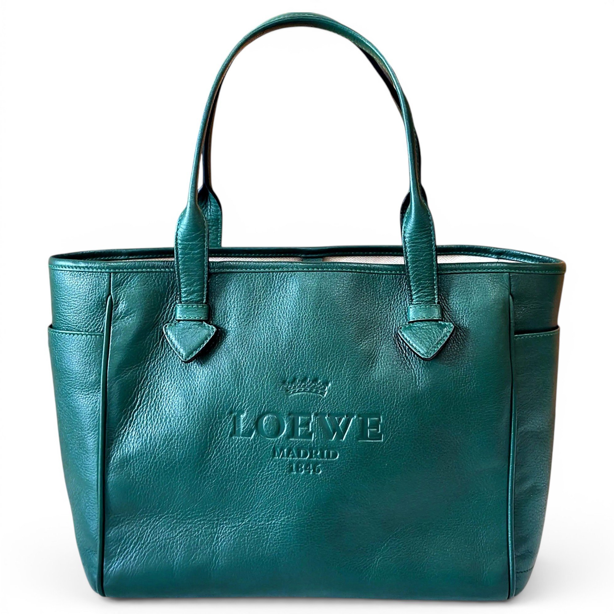 T Shopper leather tote