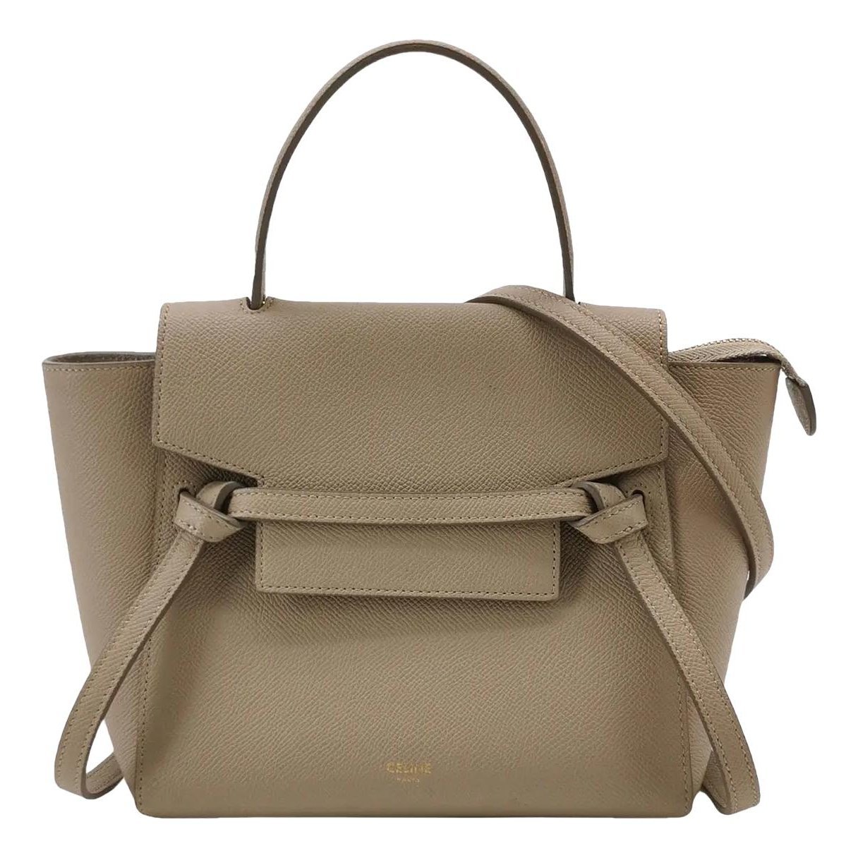 Belt leather handbag