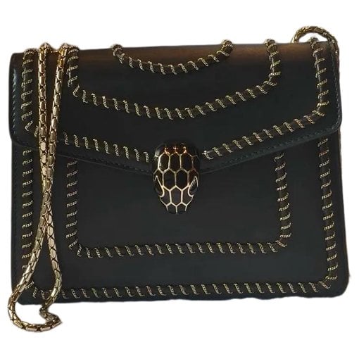 Serpenti leather handbag