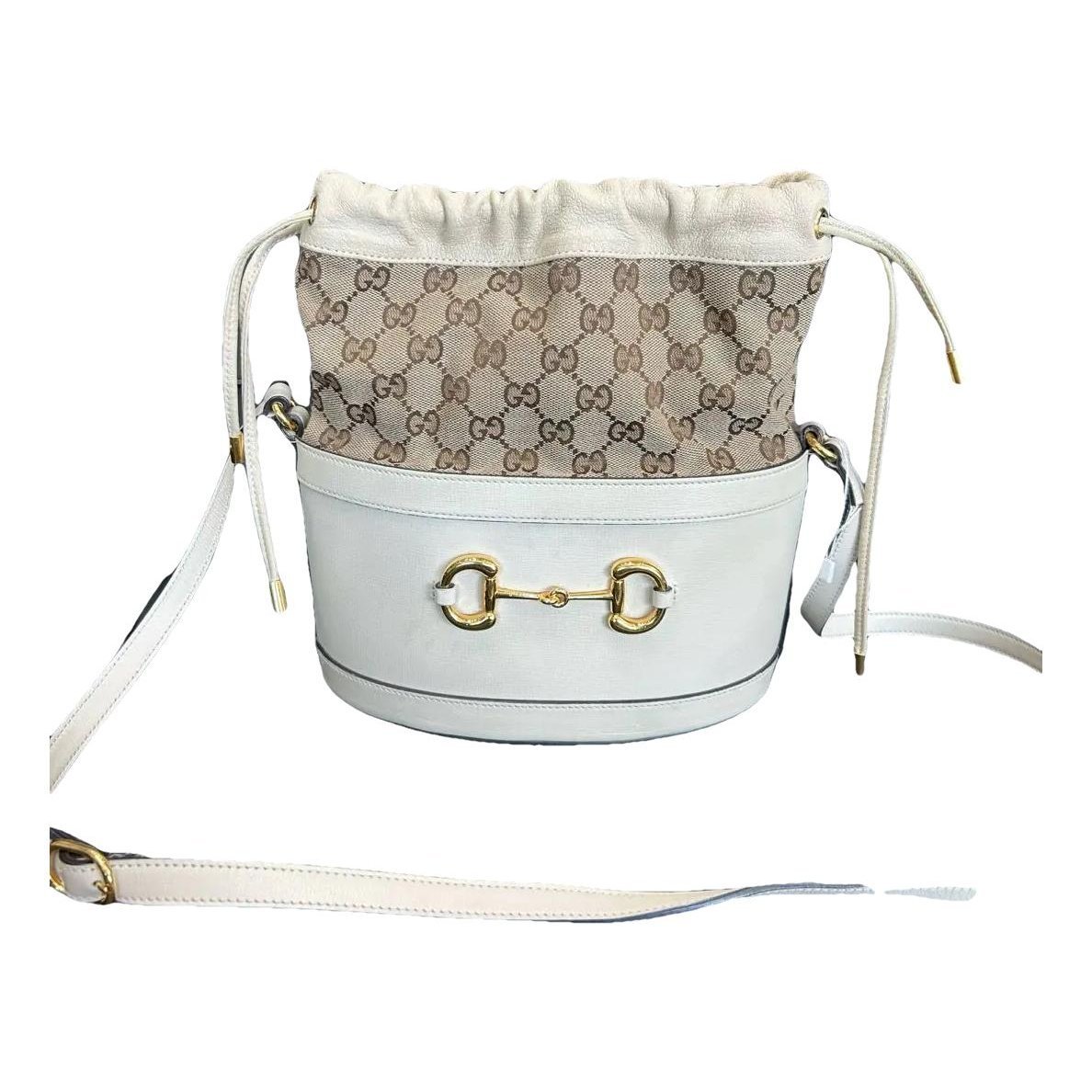 Horsebit 1955 Bucket leather crossbody bag