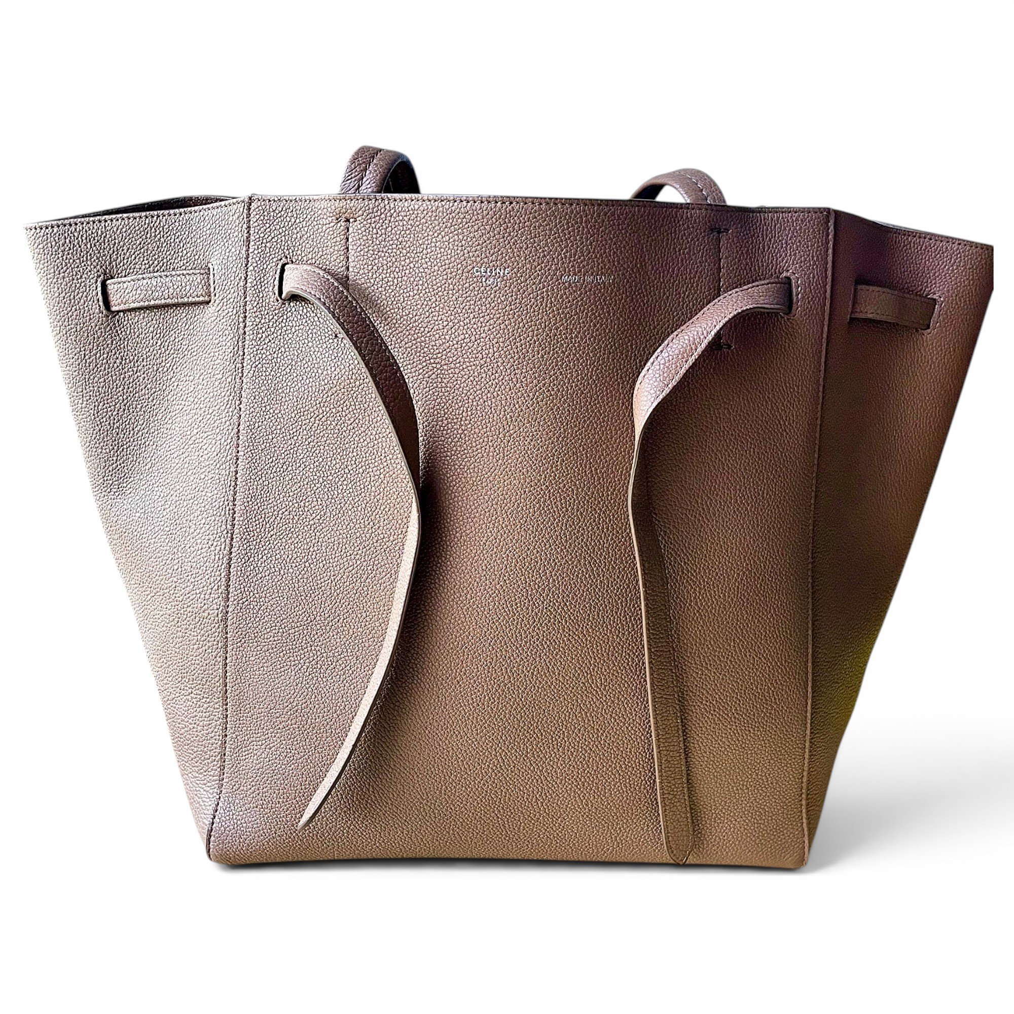 Cabas leather tote