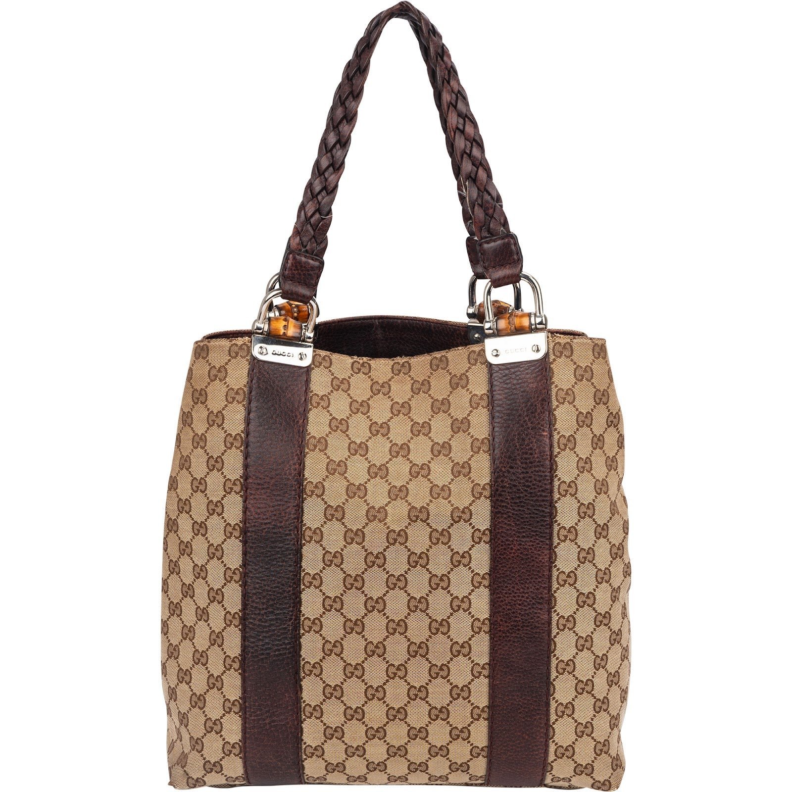 Bamboo leather handbag