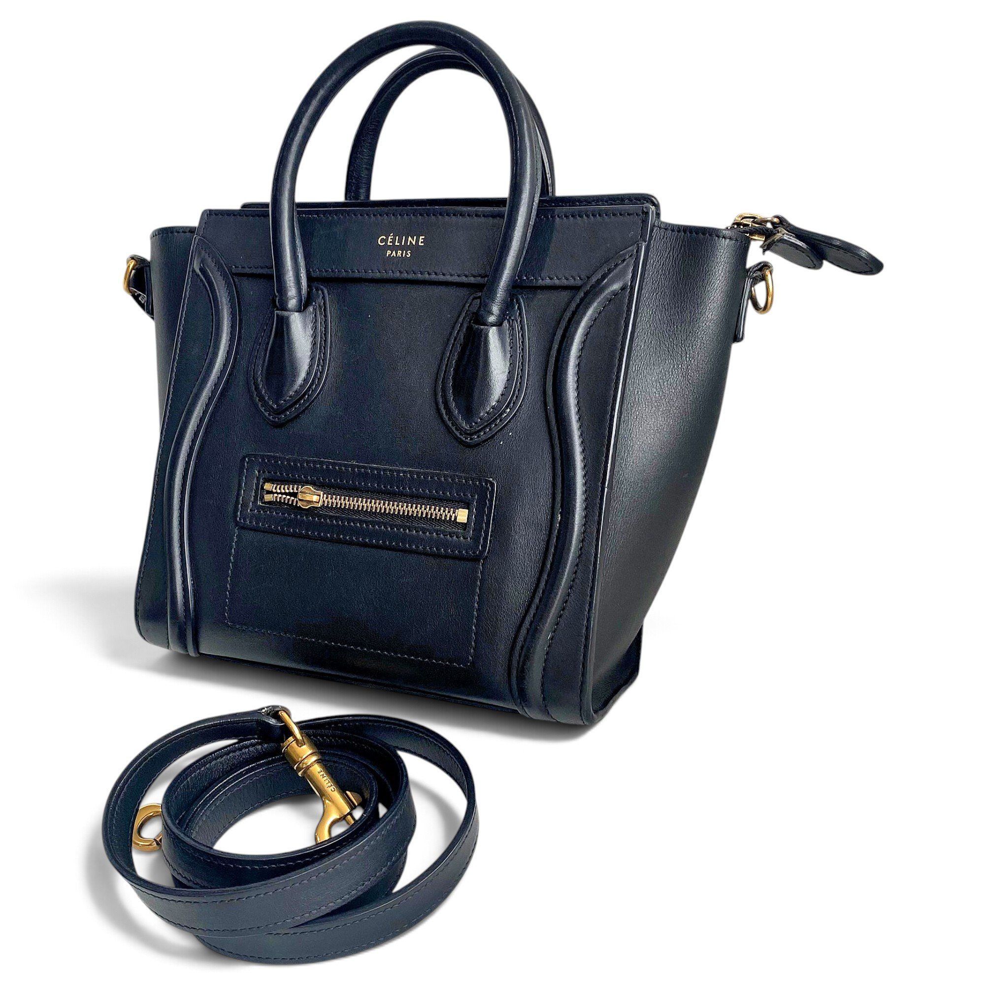Nano Luggage leather handbag