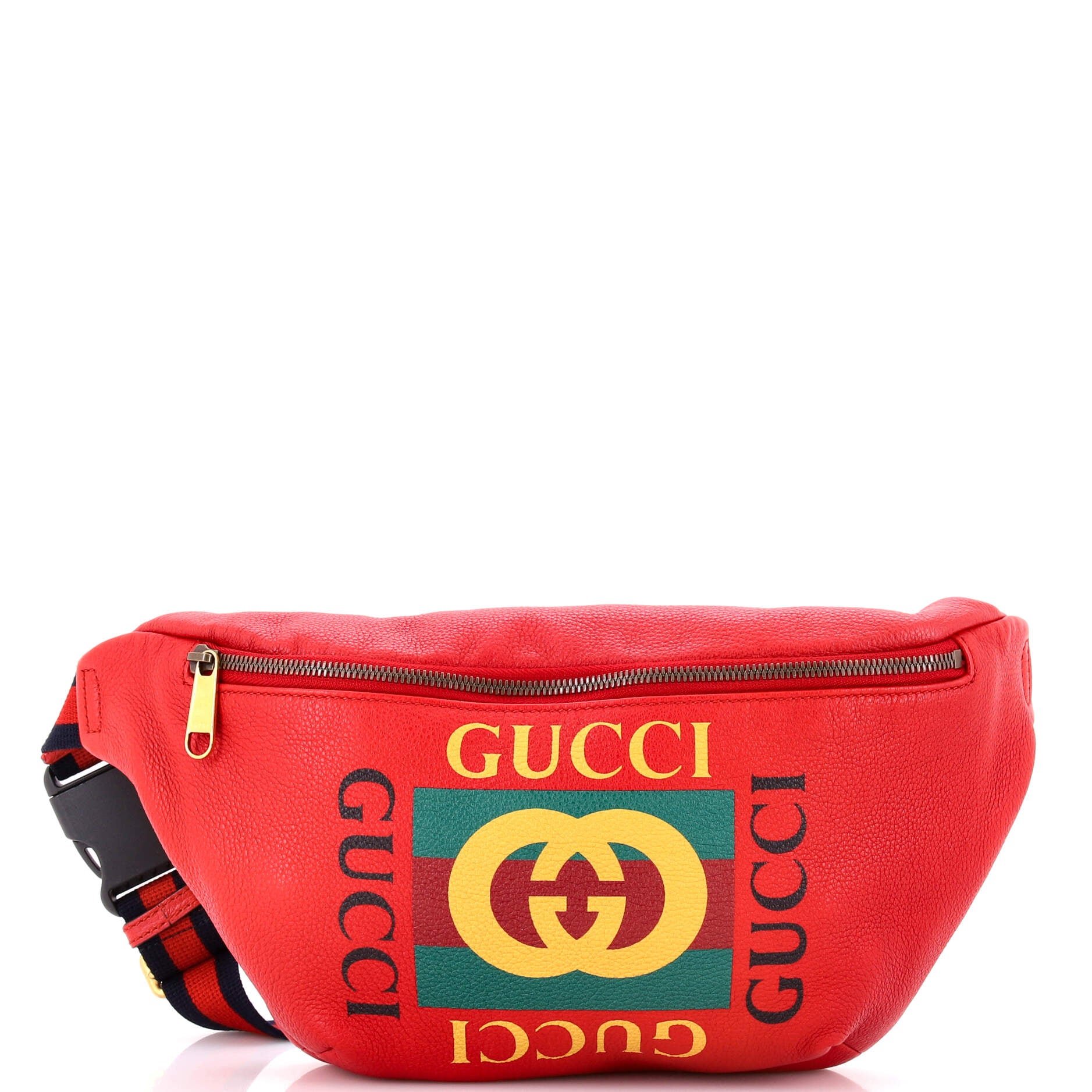 Logo Belt Bag Printed Leather Medium