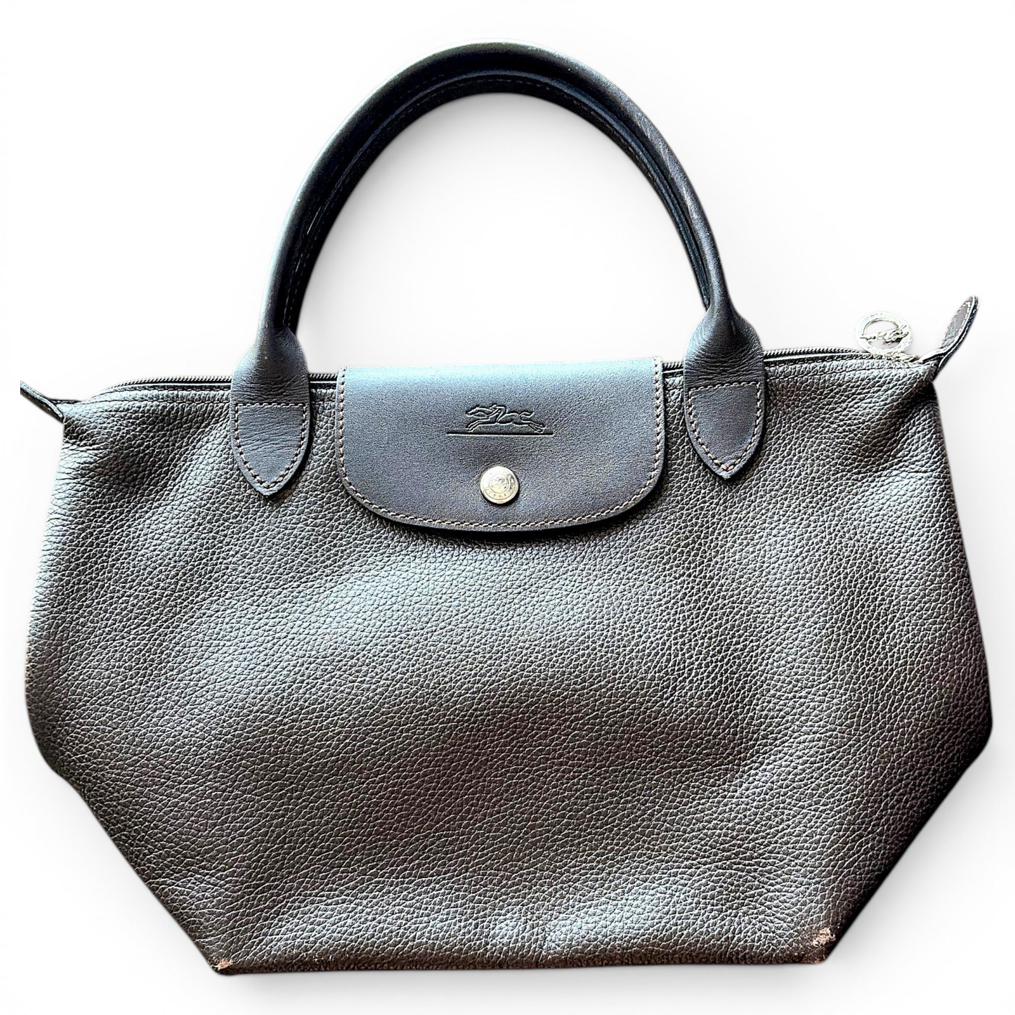 Longchamp Pliage leather handbag