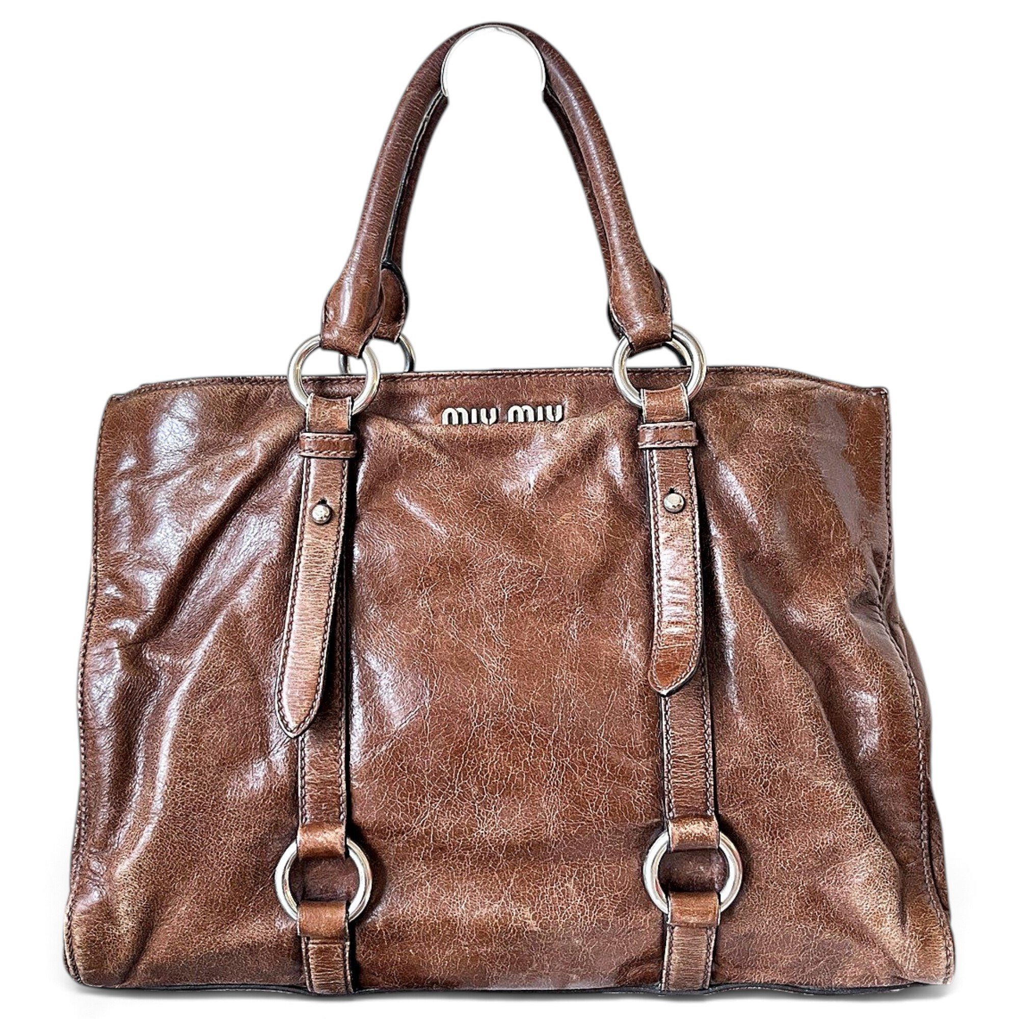 Leather tote