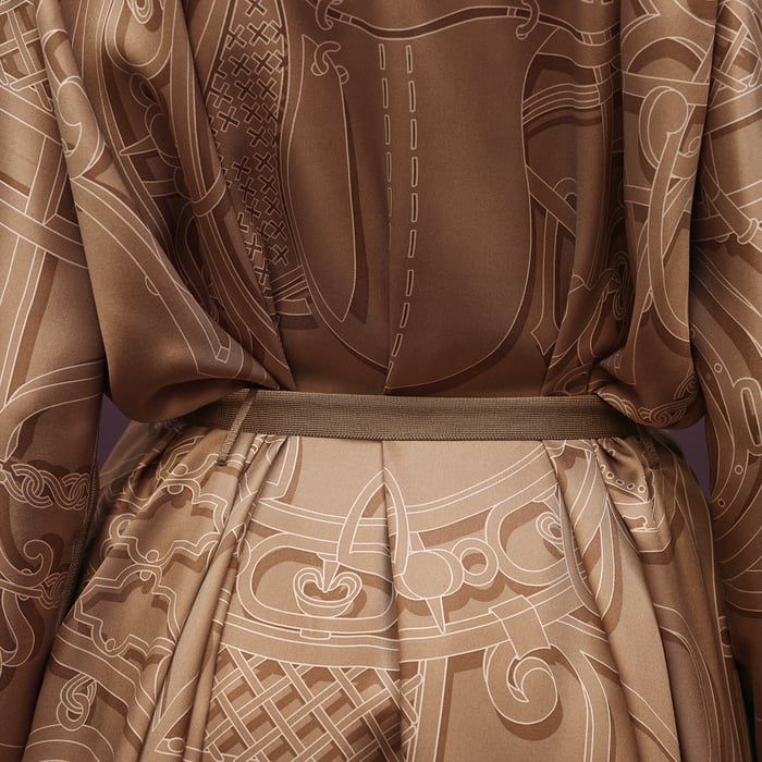 Beige Zénith "l'Enseigne Du Sellier" Long Cardigan
