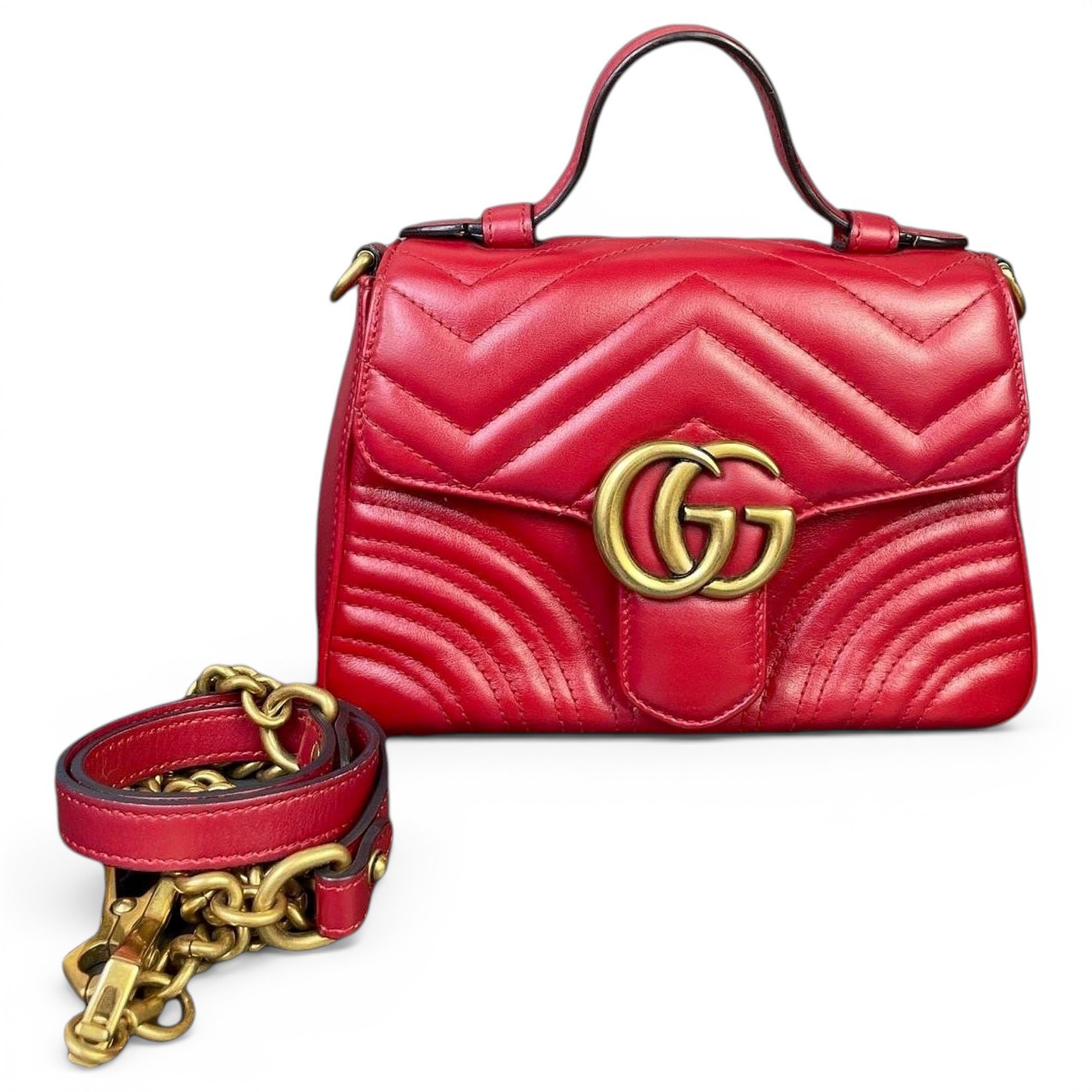 GG Marmont Flap leather handbag