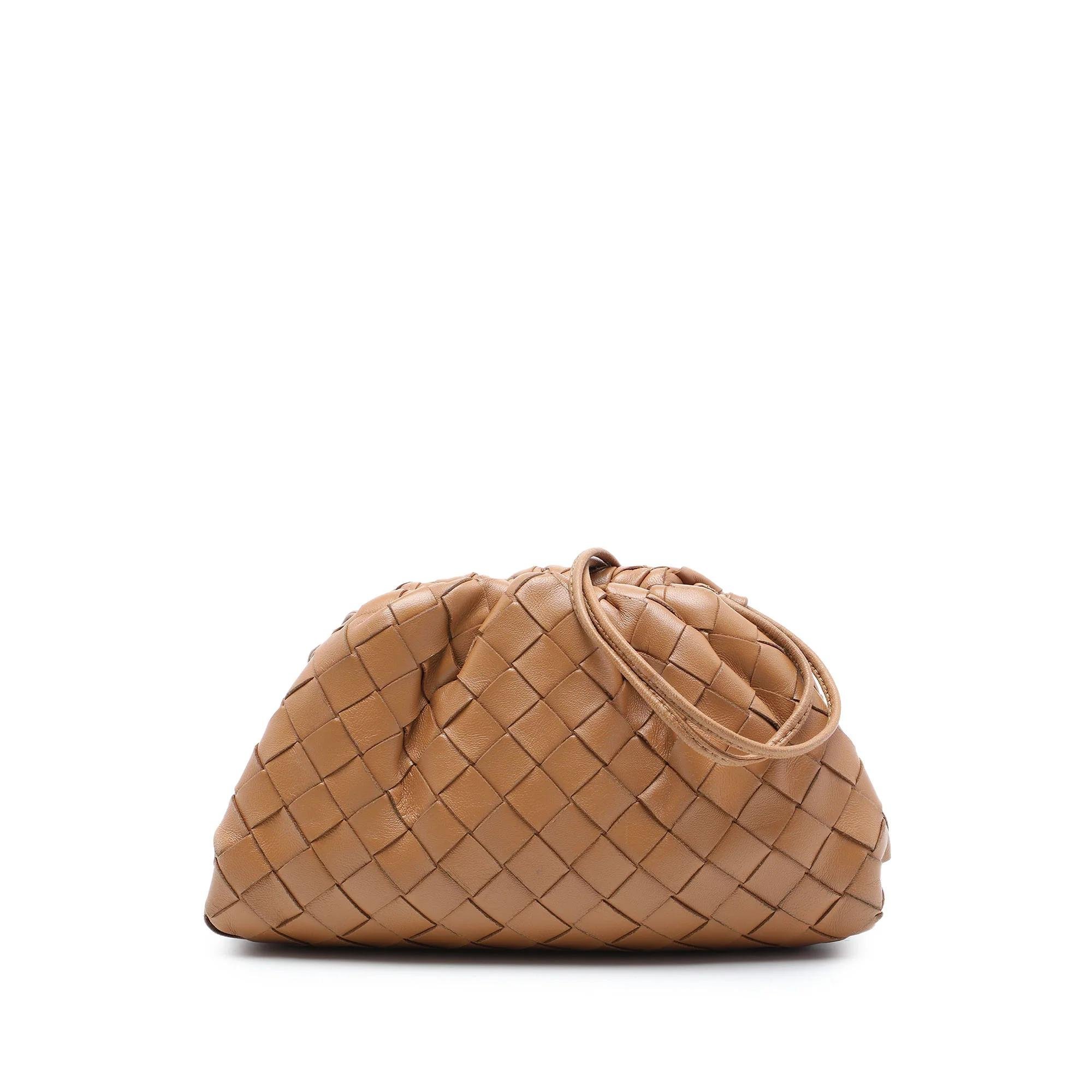 Pouch leather handbag