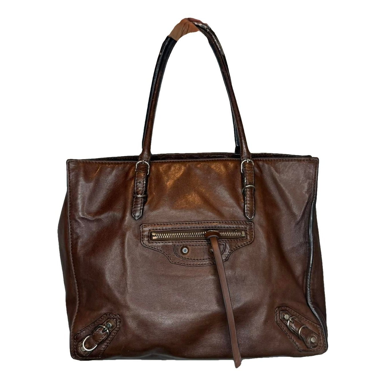 Papier leather tote