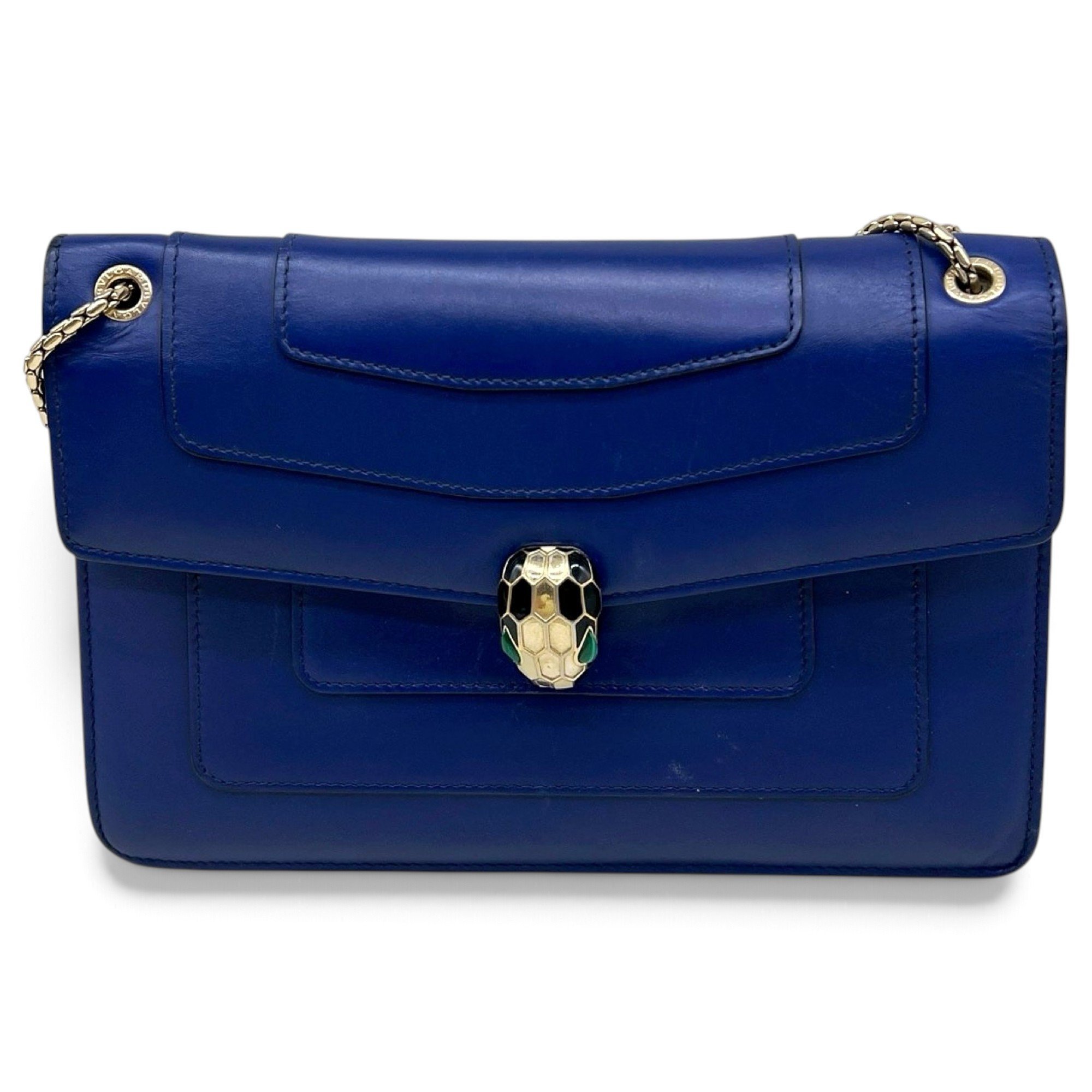 Serpenti leather handbag