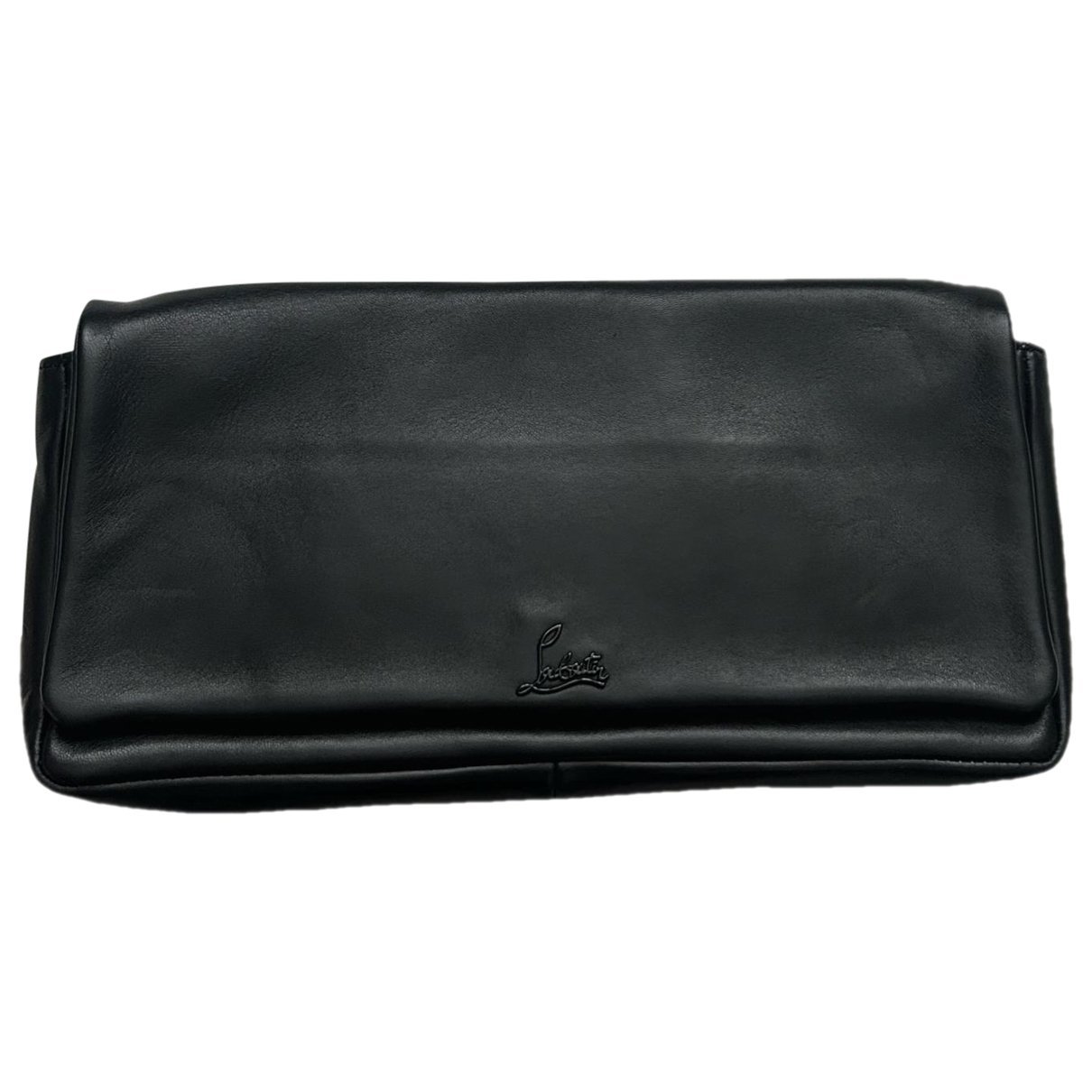 Leather clutch bag