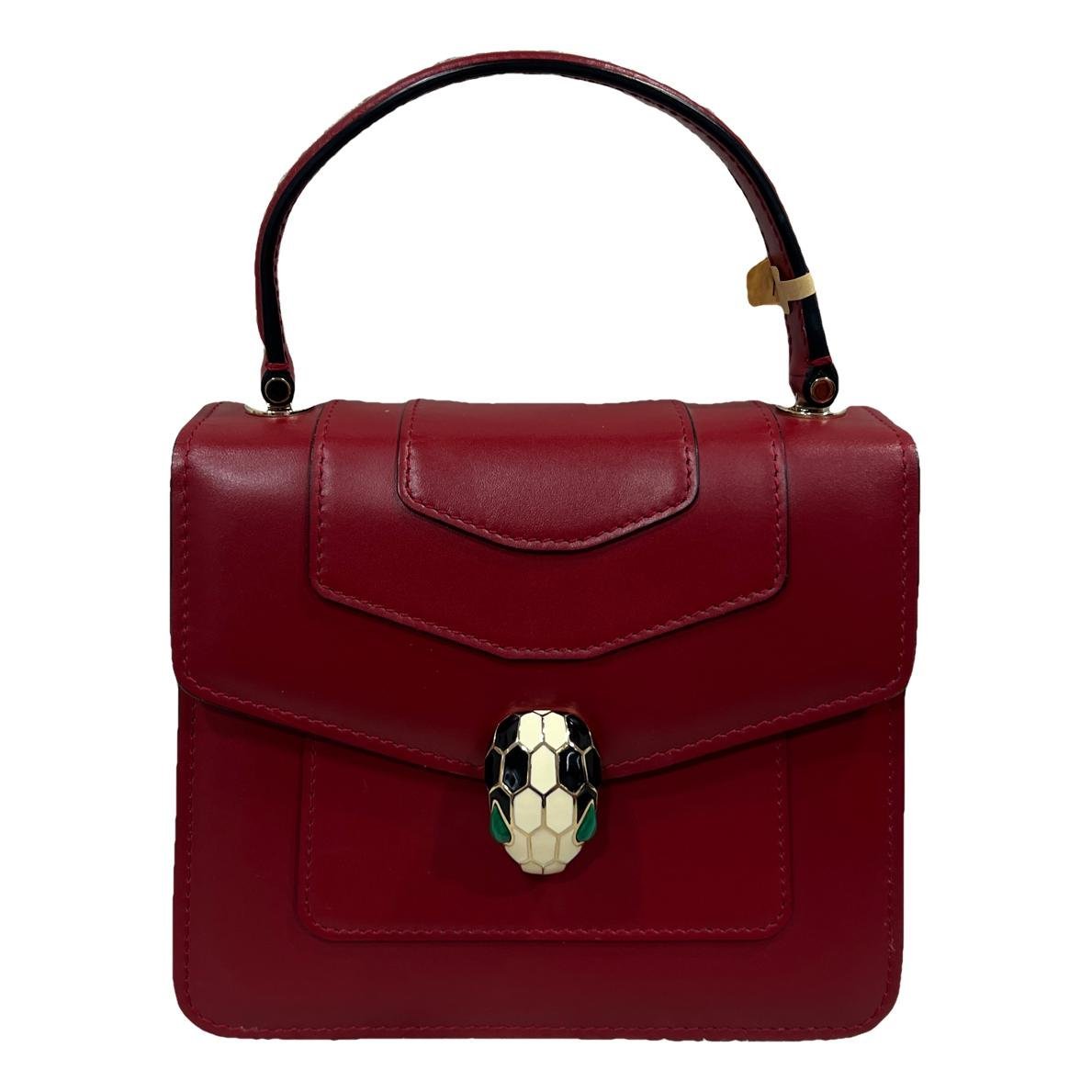 Serpenti leather handbag