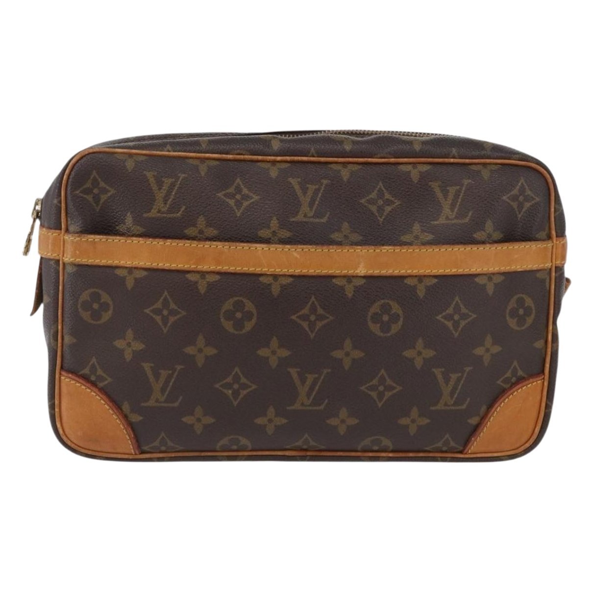 Leather clutch bag