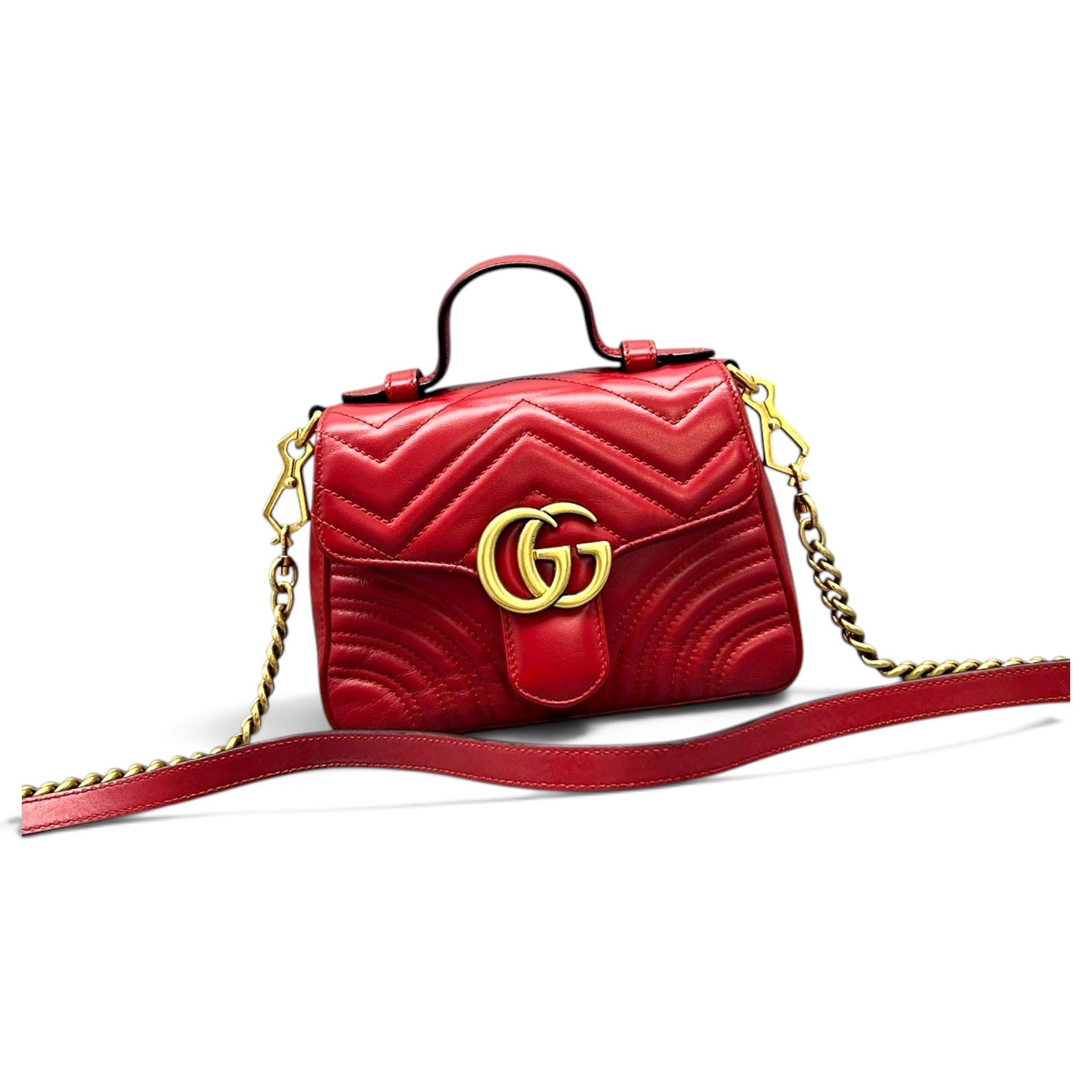 GG Marmont Flap leather handbag
