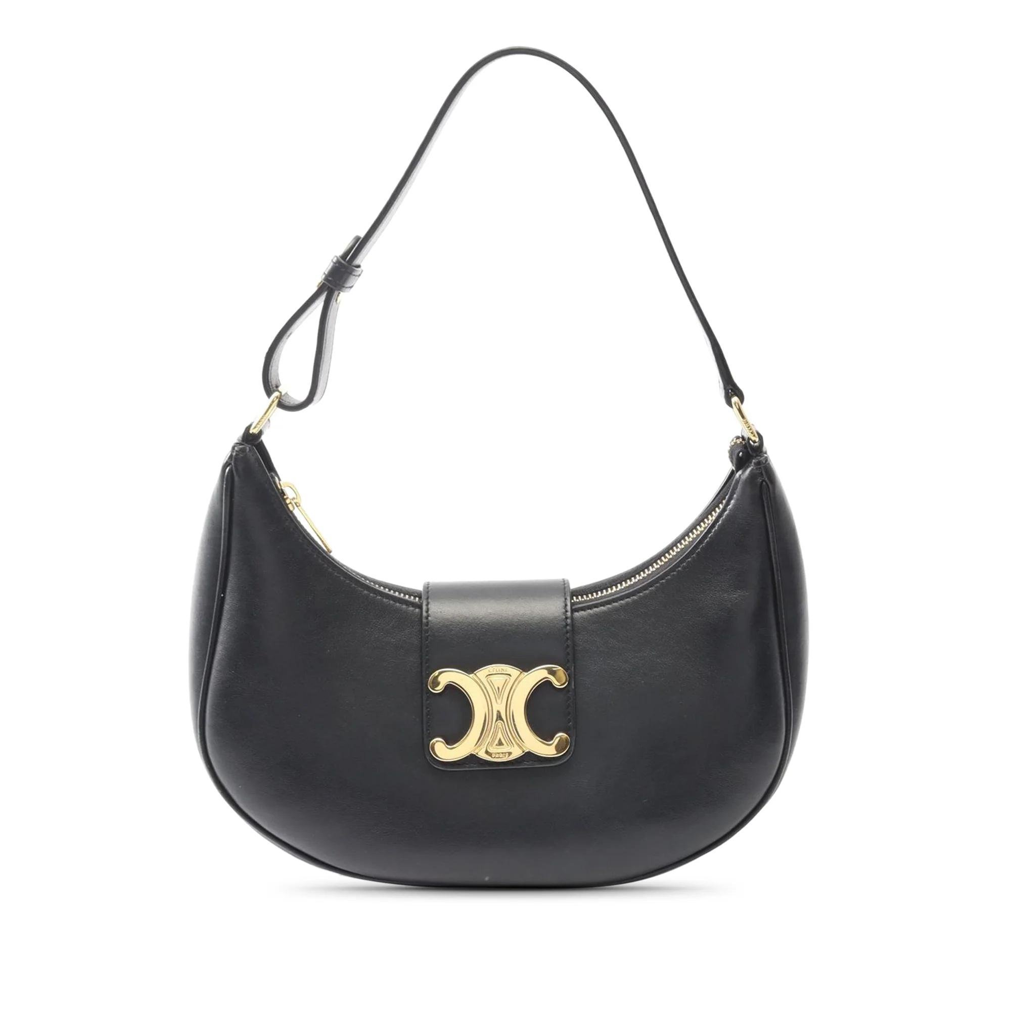 Triomphe pony-style calfskin handbag