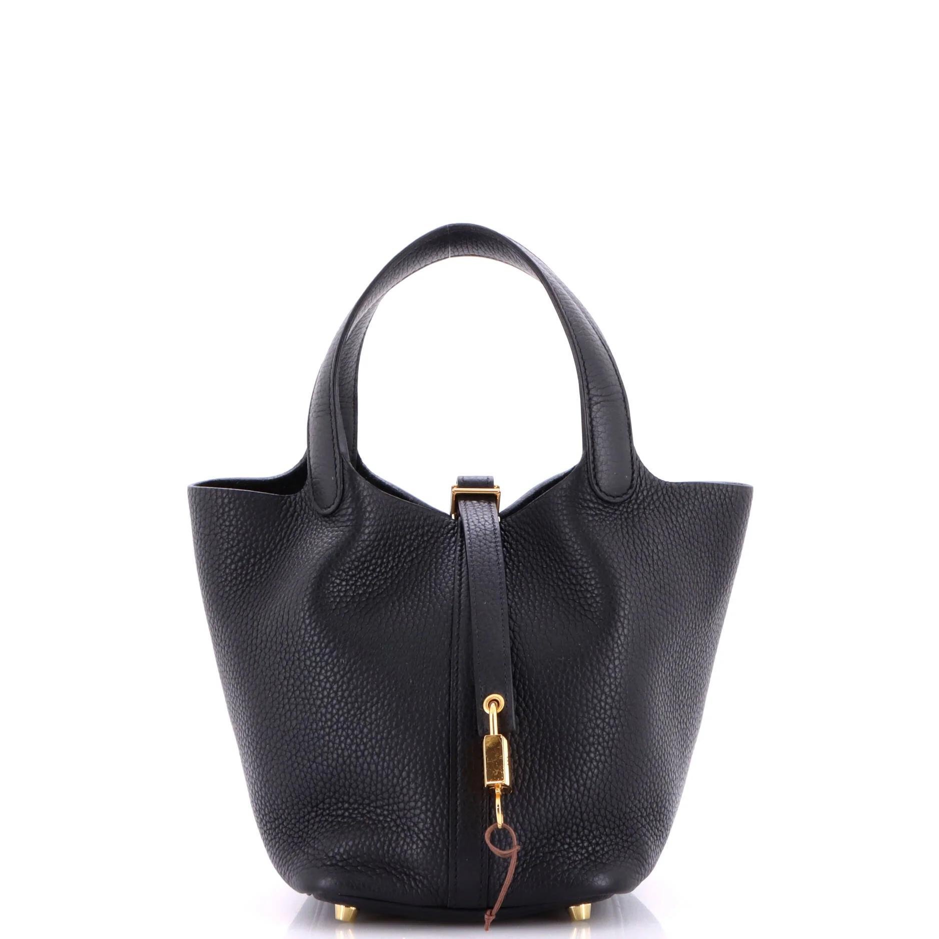 Picotin leather handbag