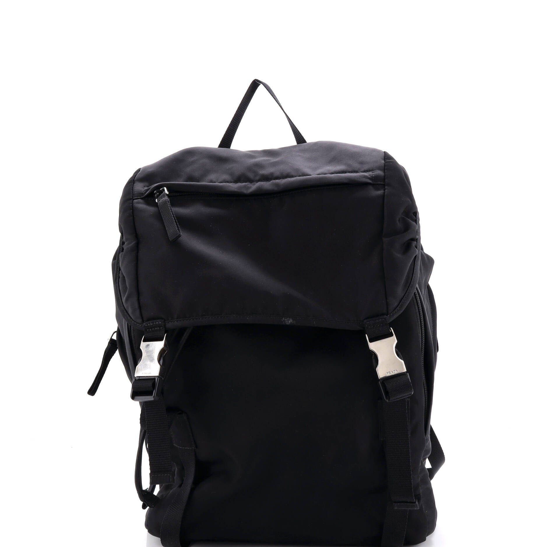 Double Buckle Backpack Tessuto Medium