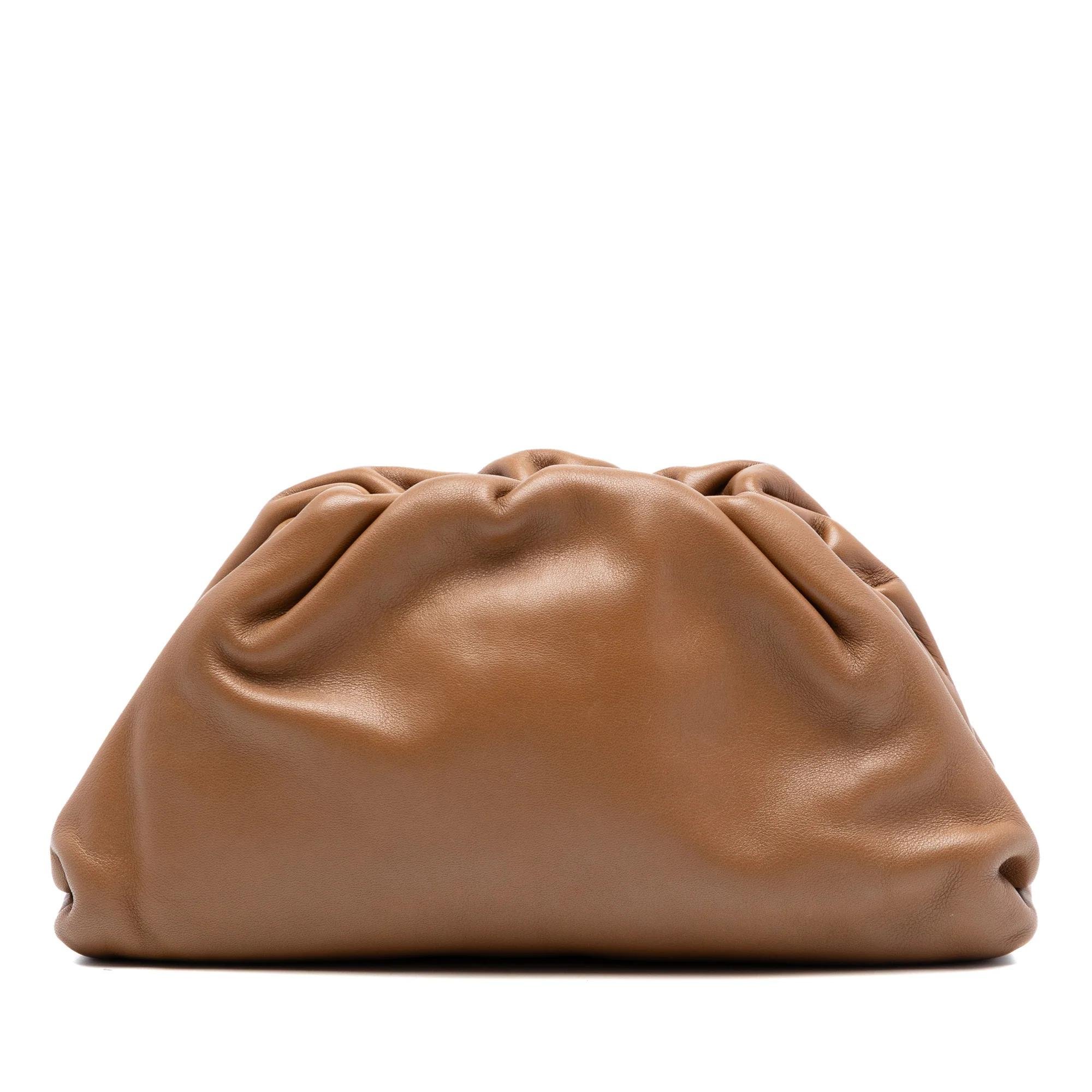 Pouch leather handbag