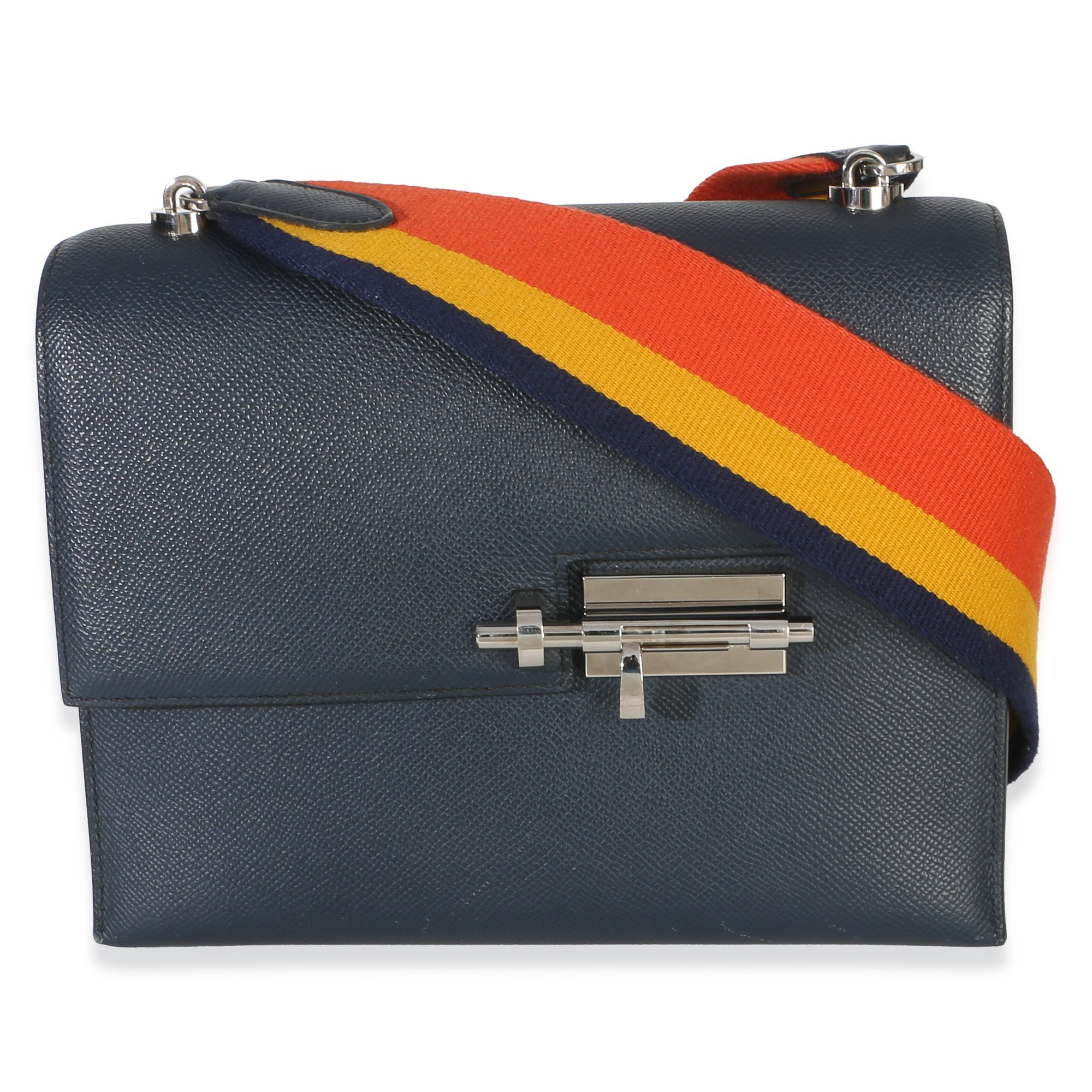 Hermes Kelly Handbag Bleu Nuit Epsom Leather 1837