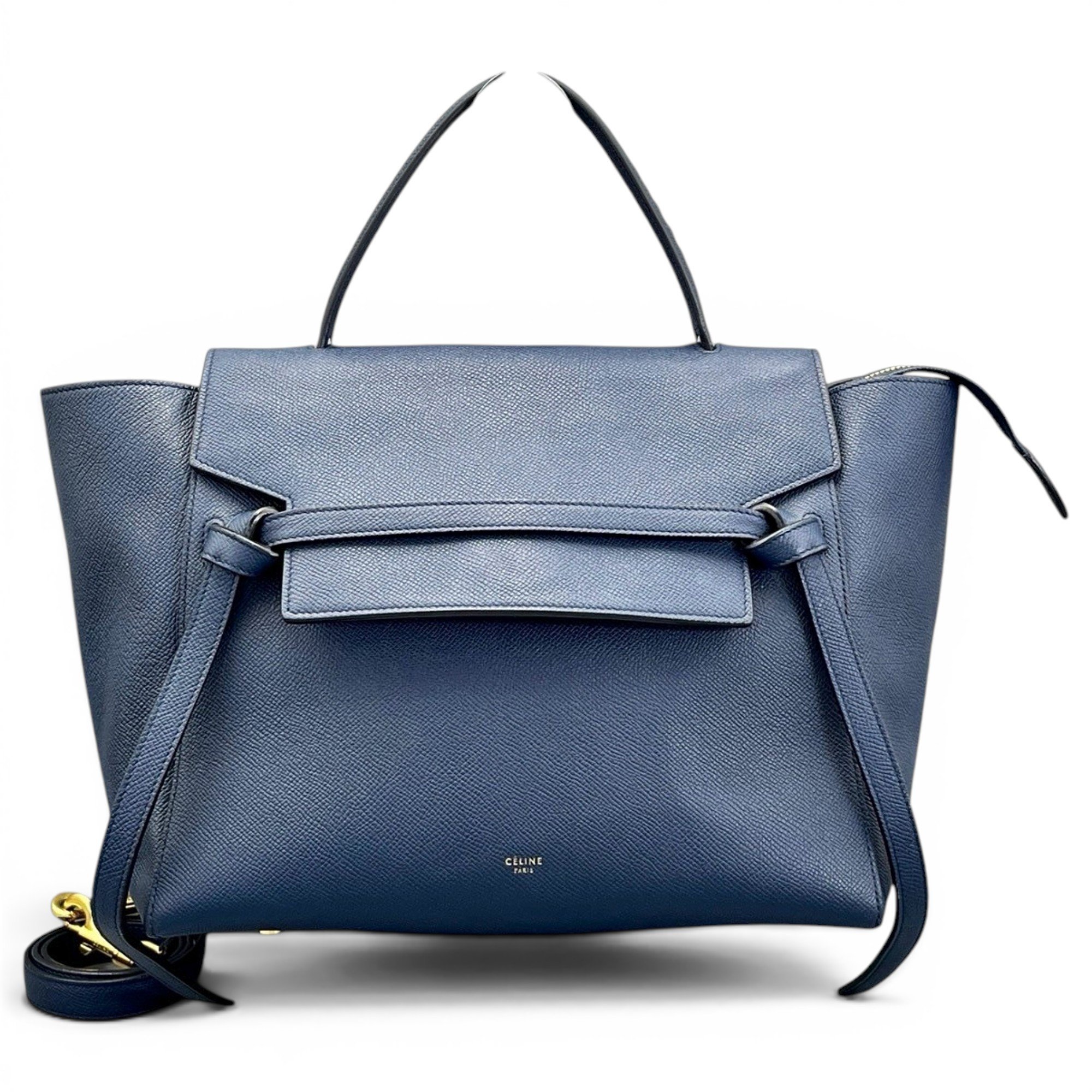Belt leather handbag