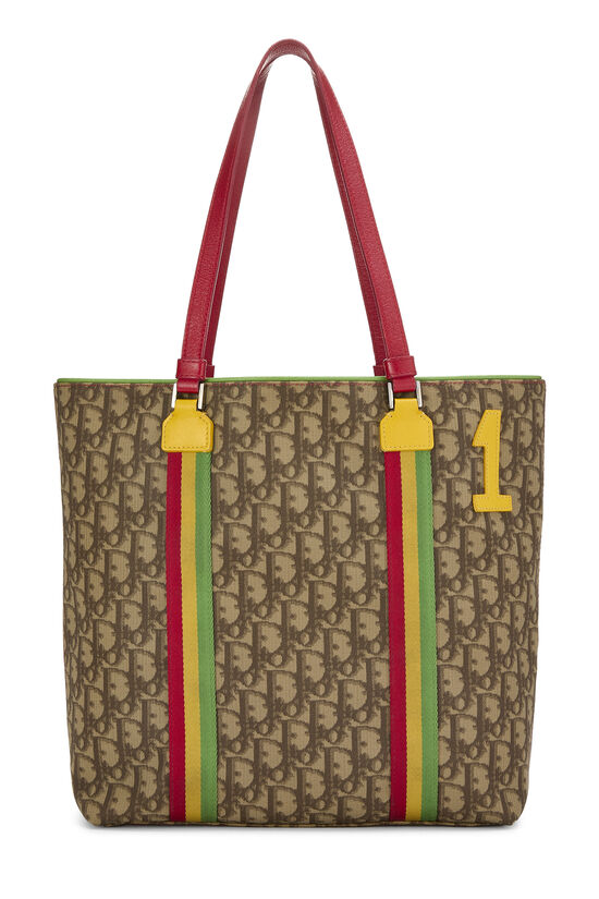 Dior Brown Rasta Trotter Coated Canvas Tote