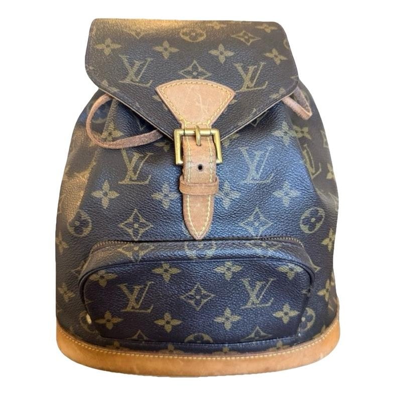Montsouris Vintage leather backpack