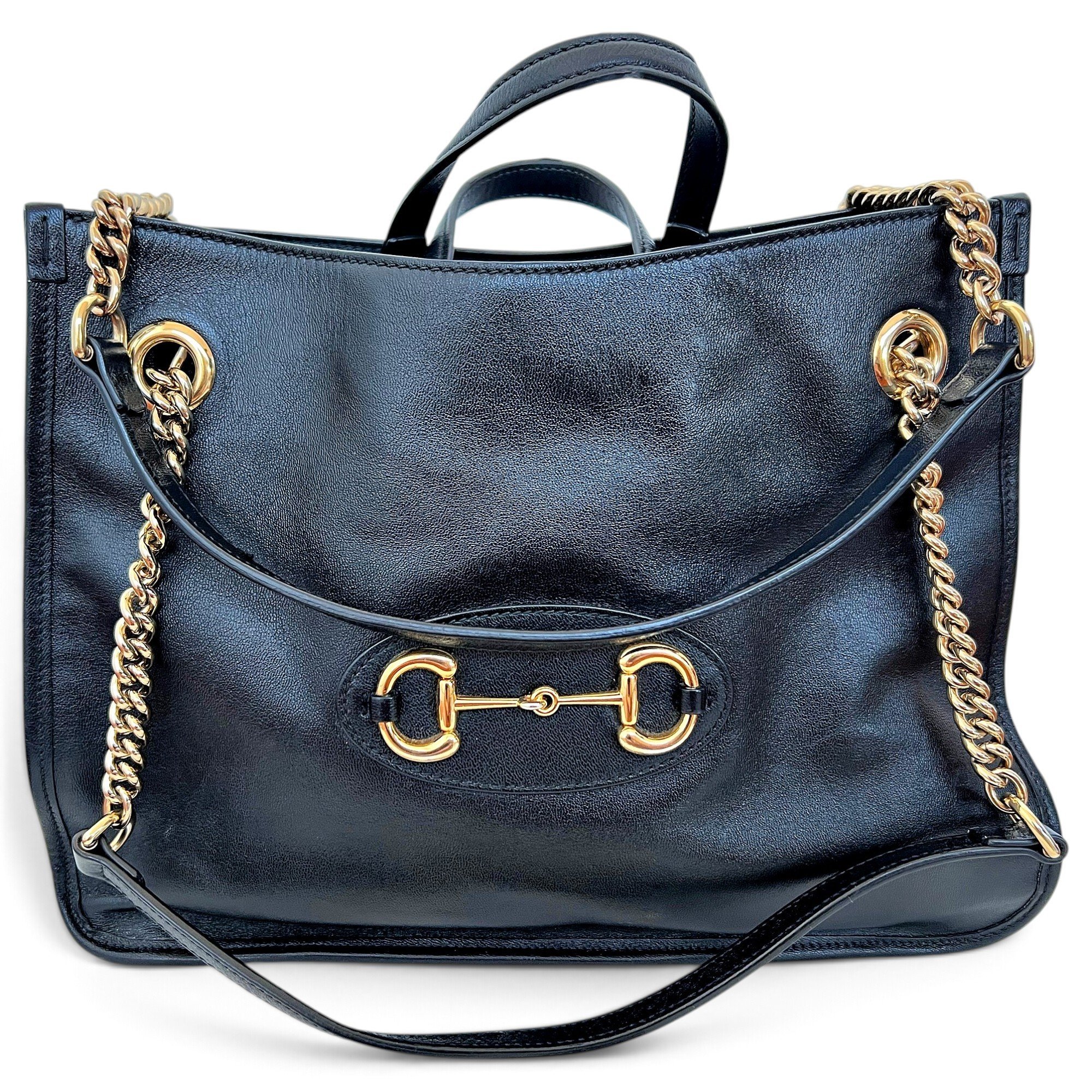Horsebit 1955 Chain leather tote