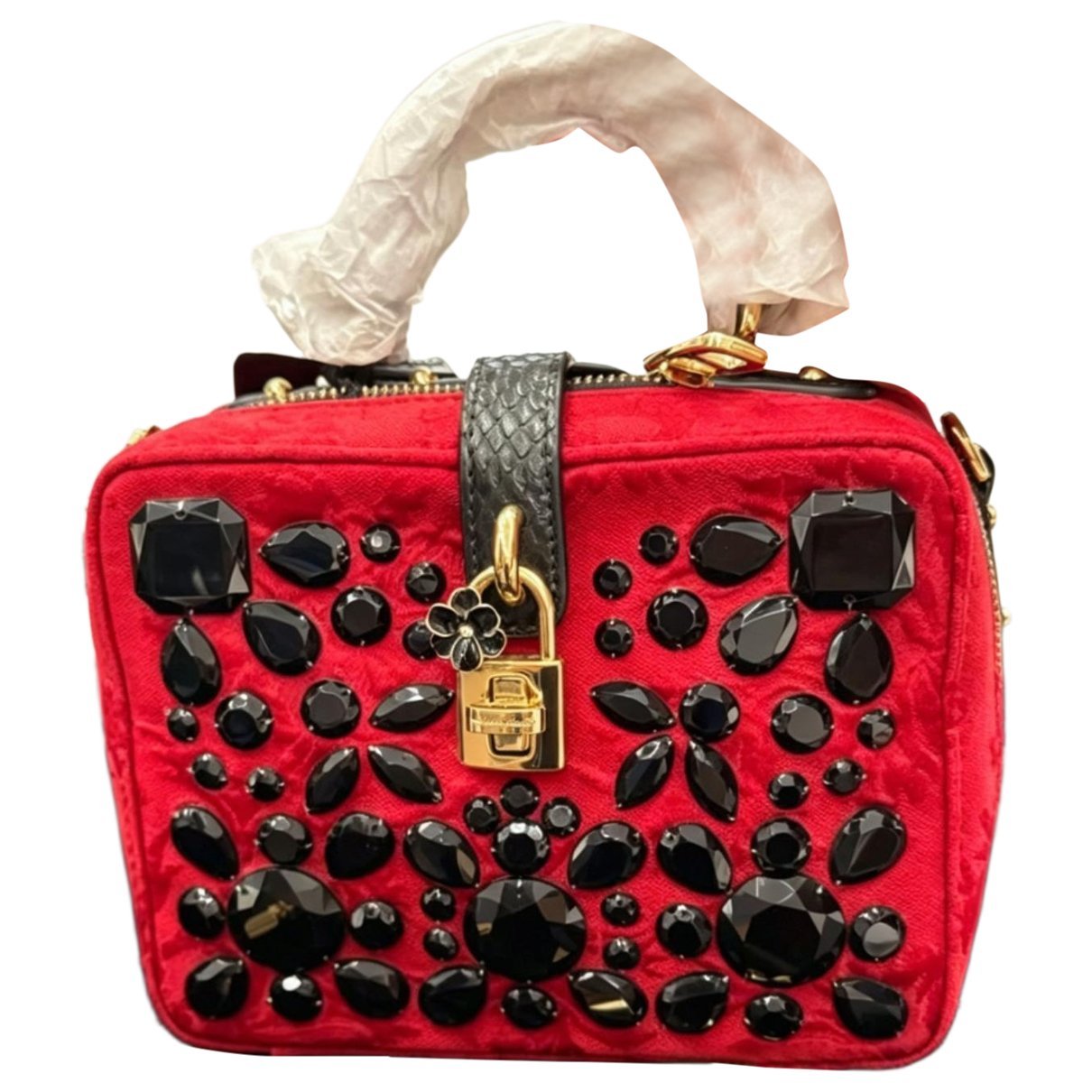 Dolce Box silk handbag