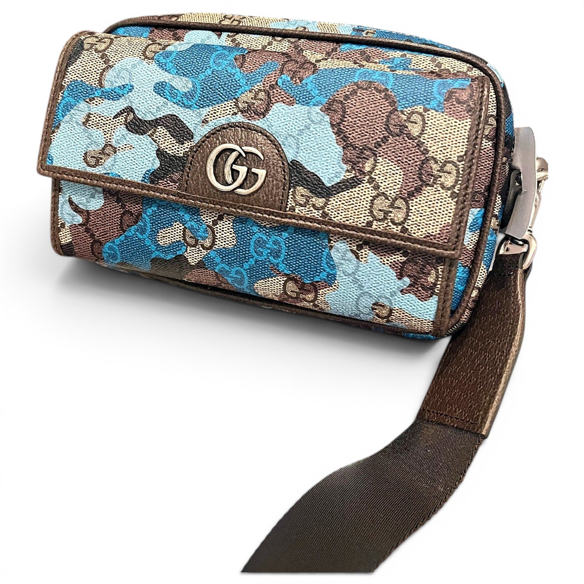 Ophidia leather crossbody bag