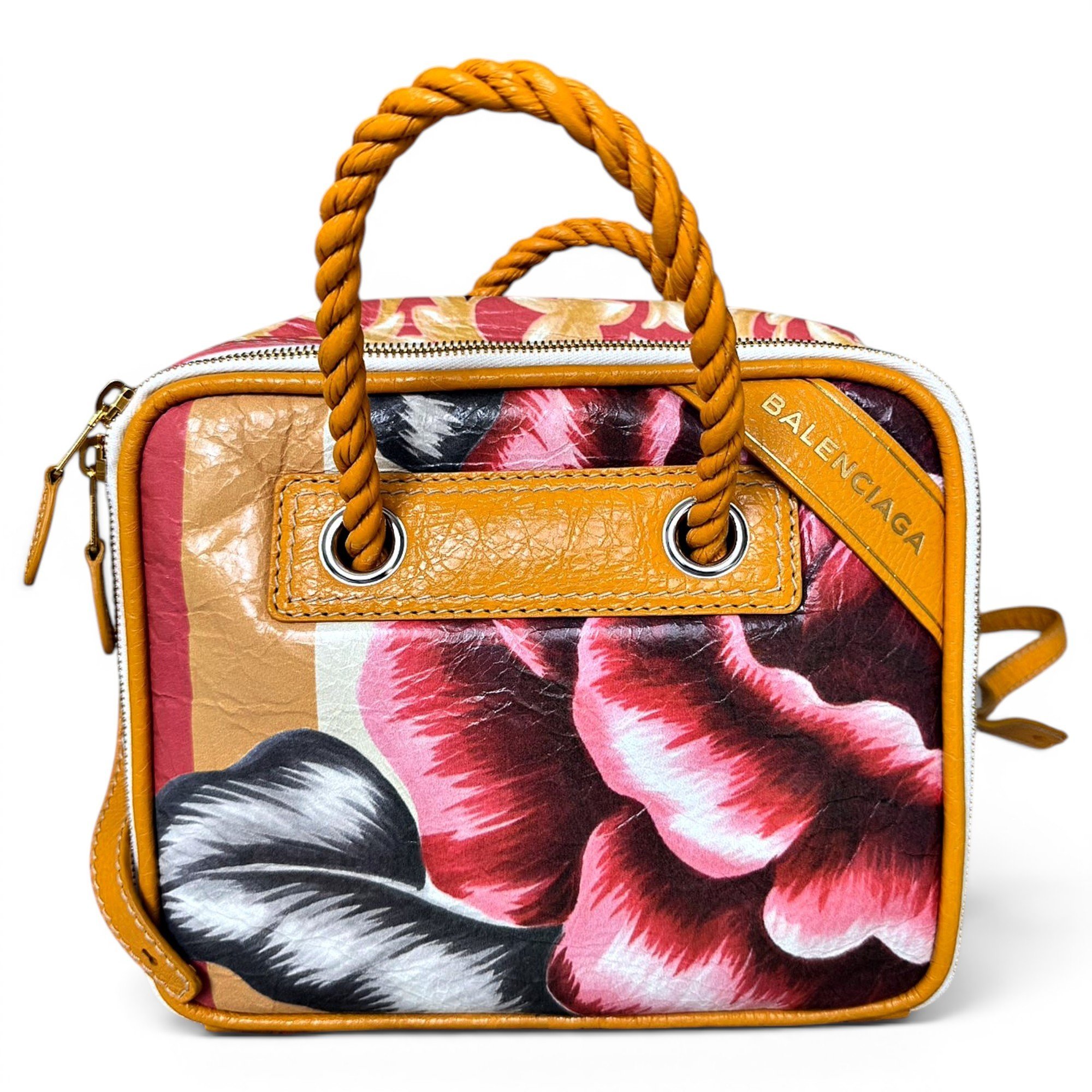 Blanket leather handbag
