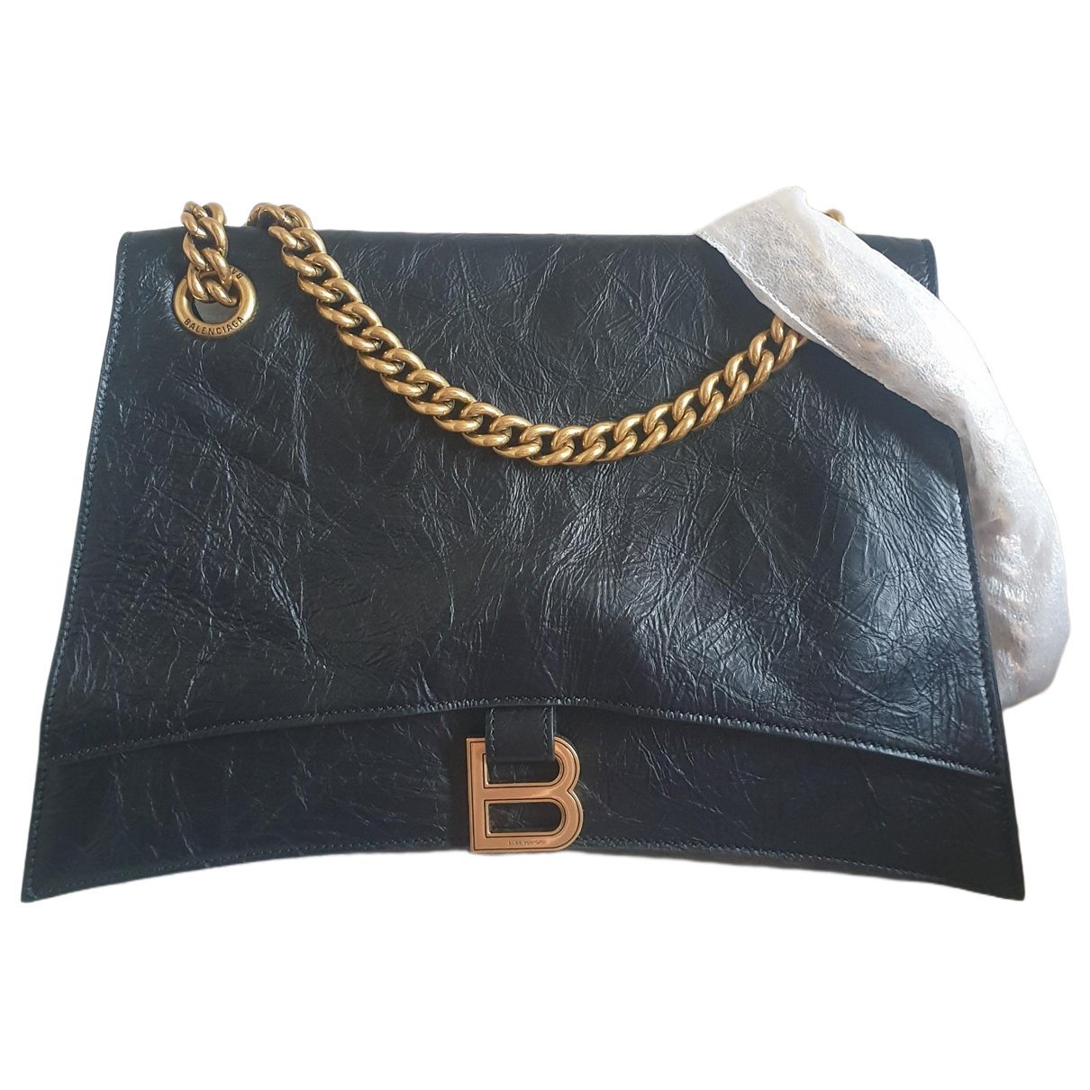 Crush leather crossbody bag