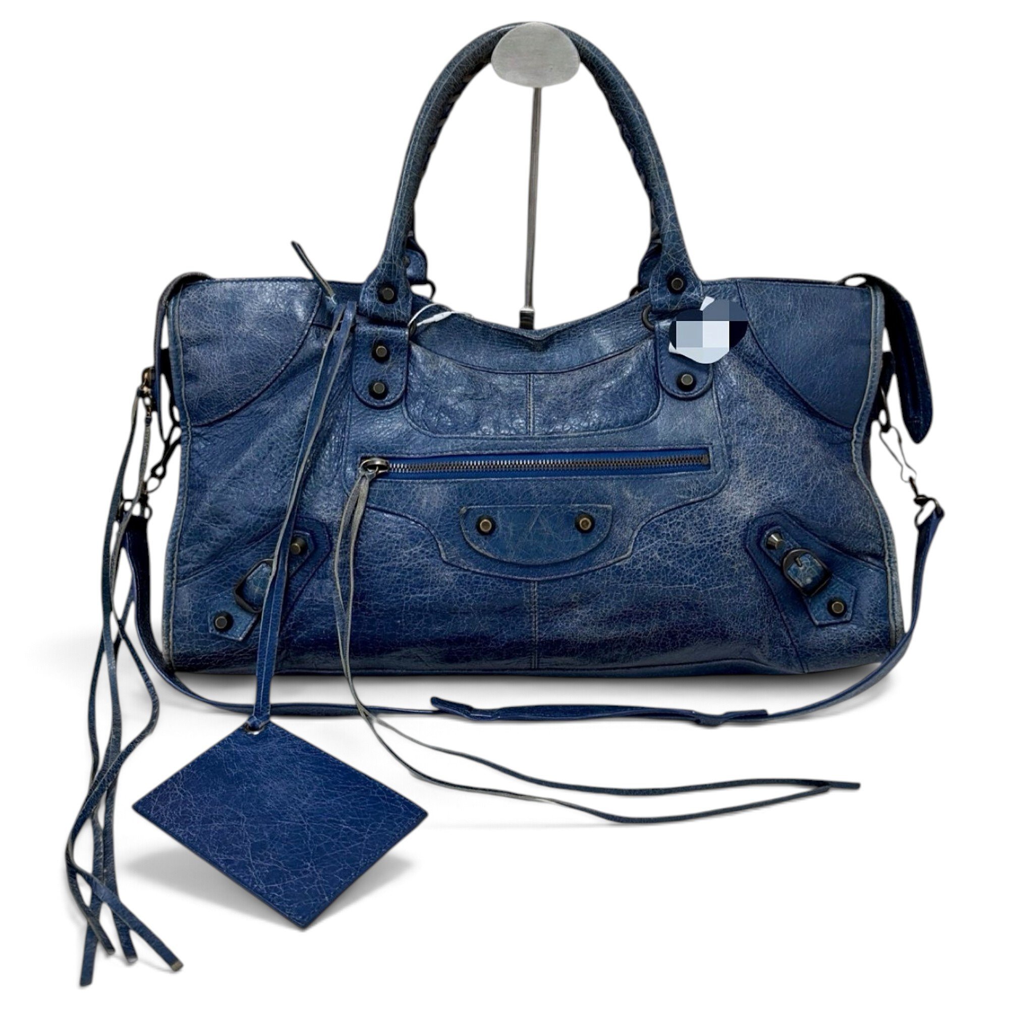City leather handbag
