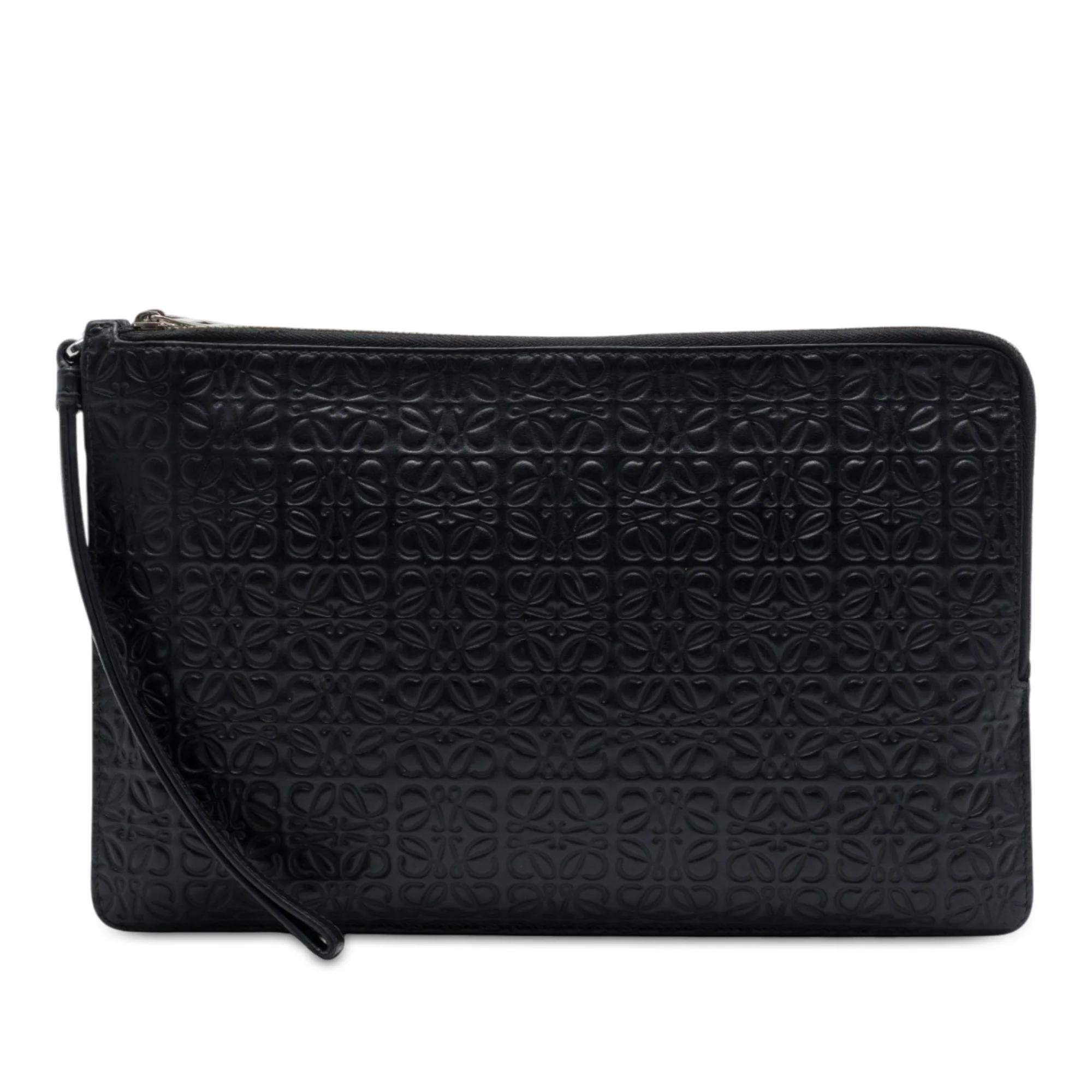 Anagram pony-style calfskin handbag