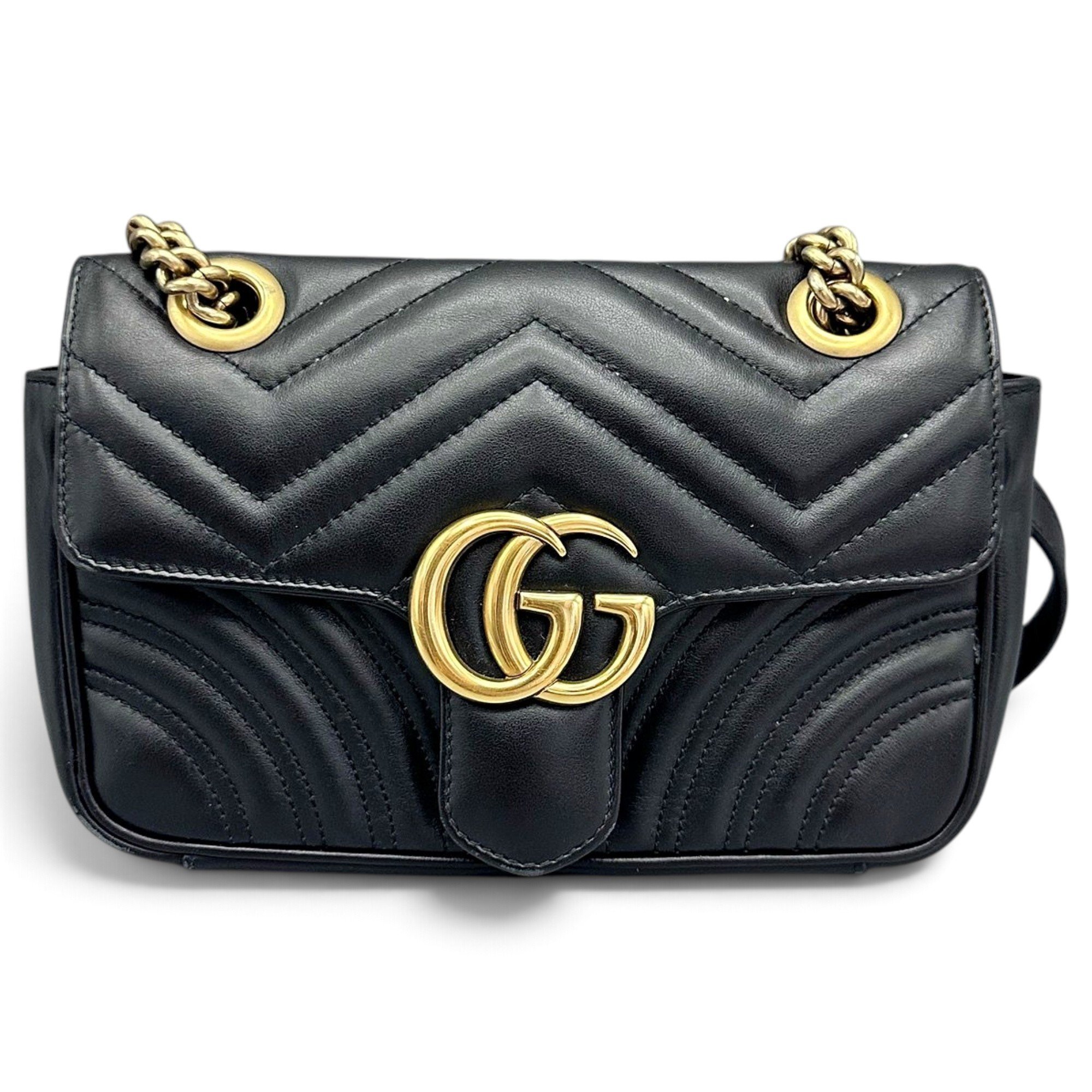 GG Marmont Flap leather crossbody bag
