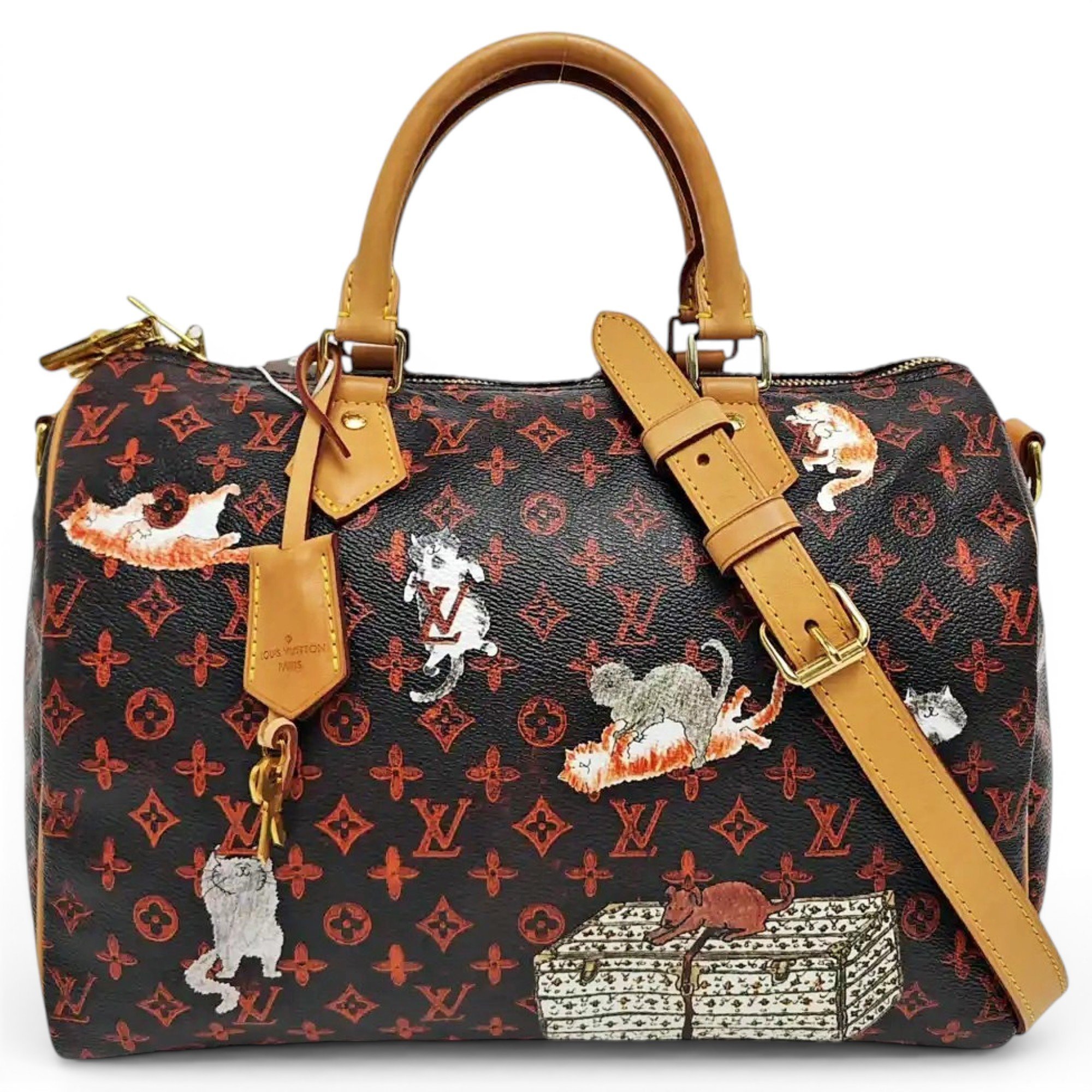 Nano Speedy / Mini HL leather handbag