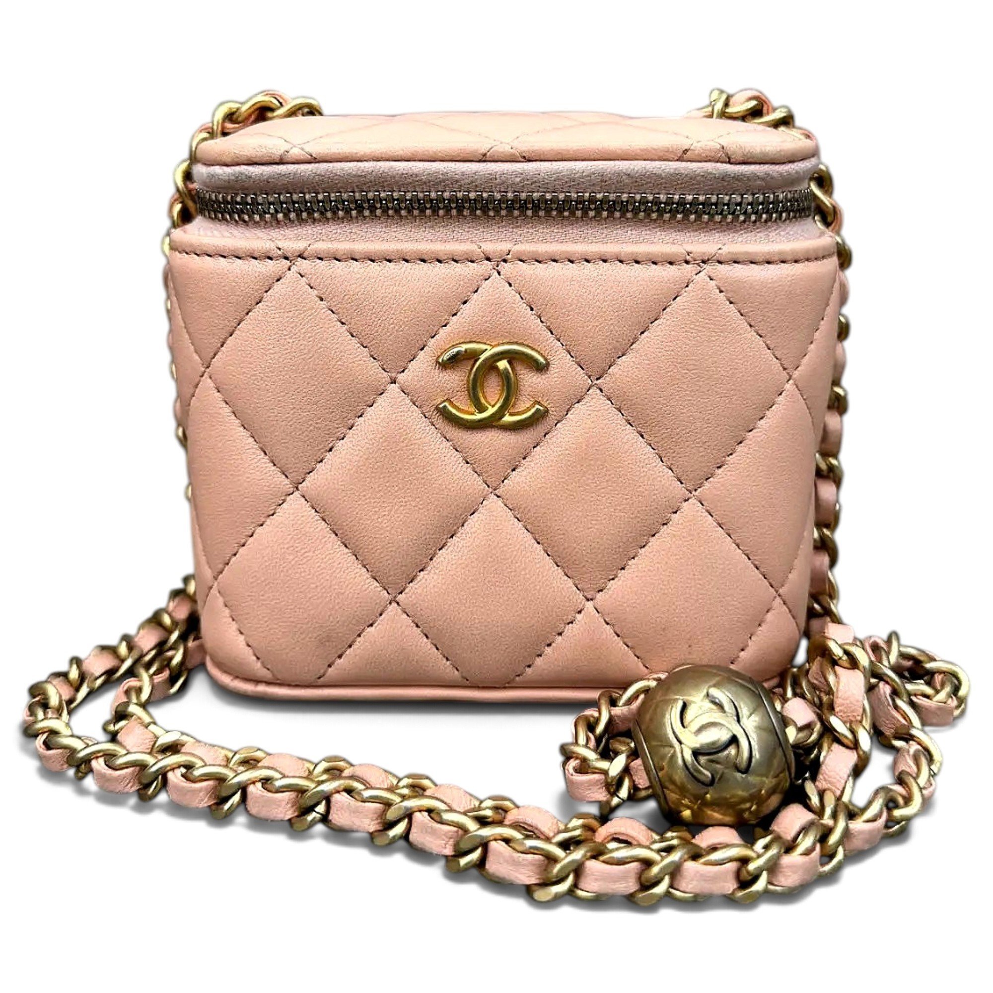 Trendy CC Vanity leather crossbody bag