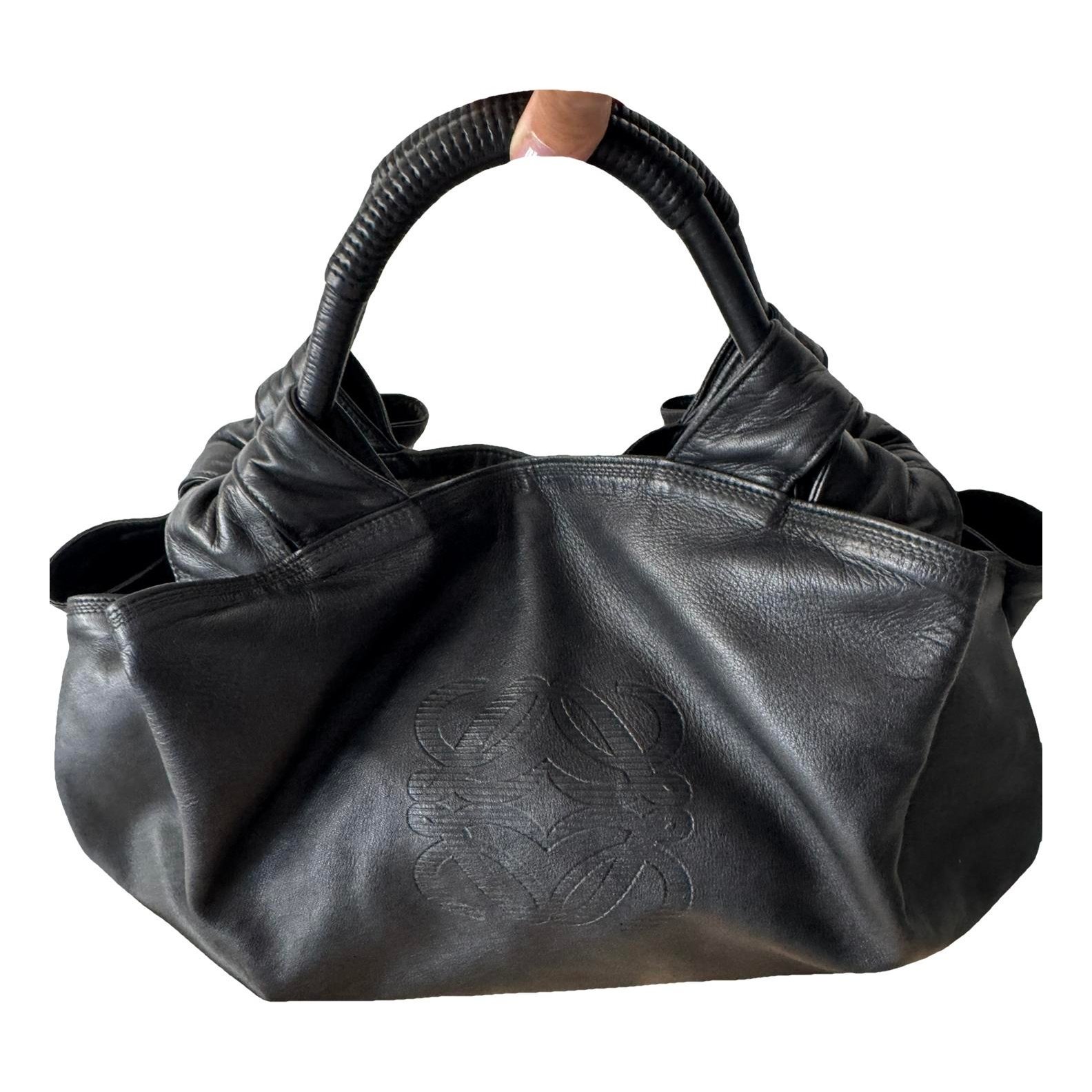 Anagram leather handbag