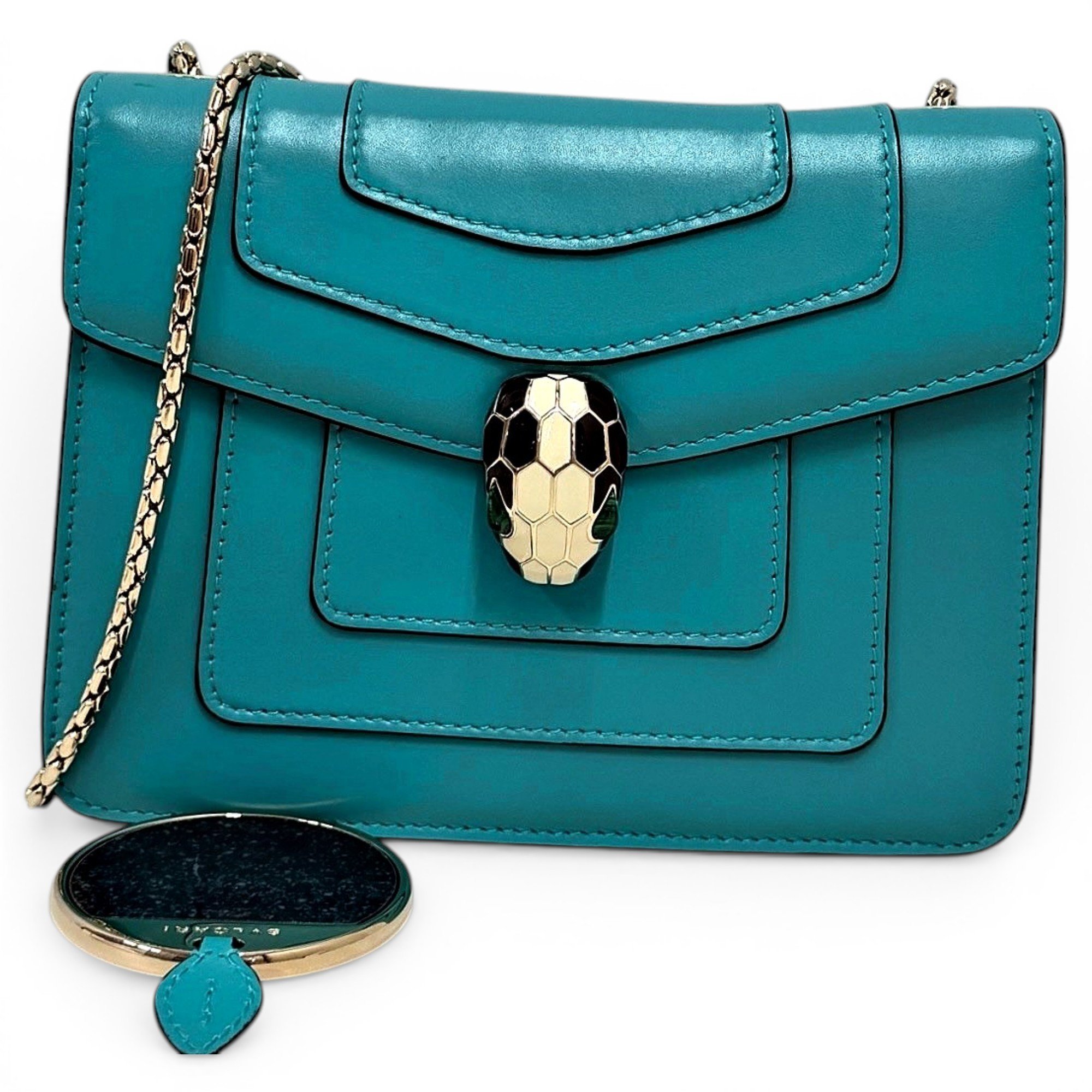 Serpenti leather handbag