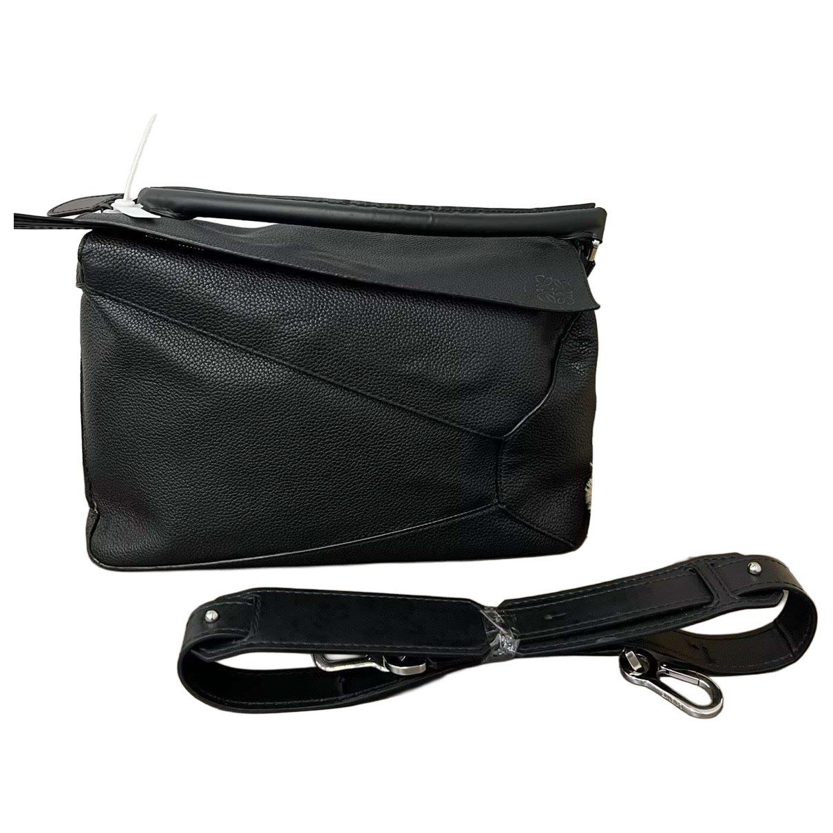 Puzzle leather handbag