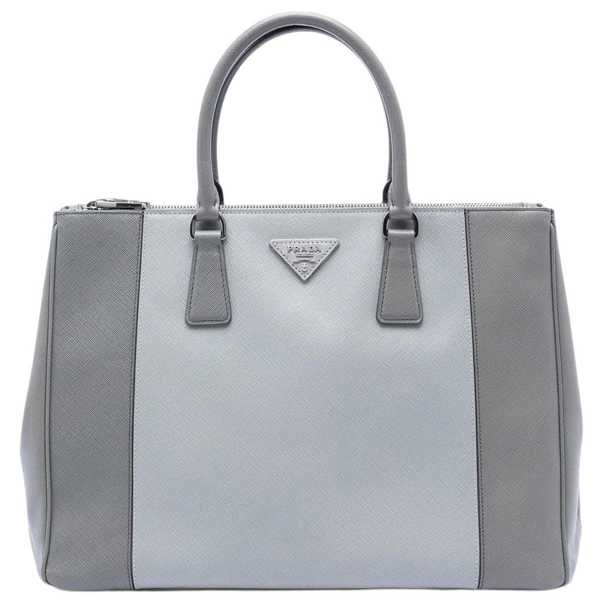 Double leather satchel