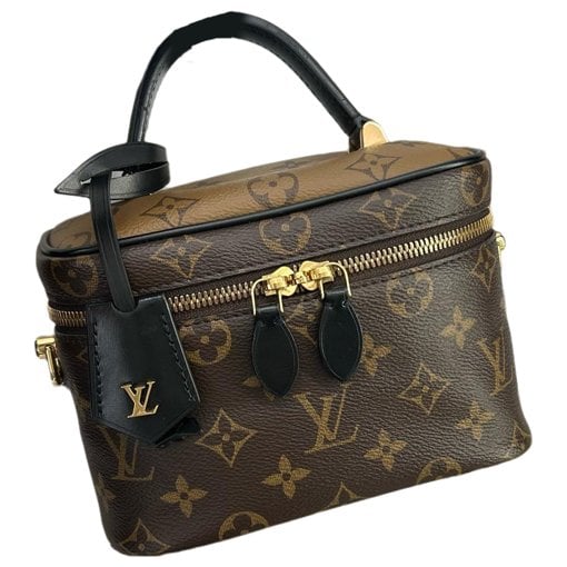 Vanity leather handbag