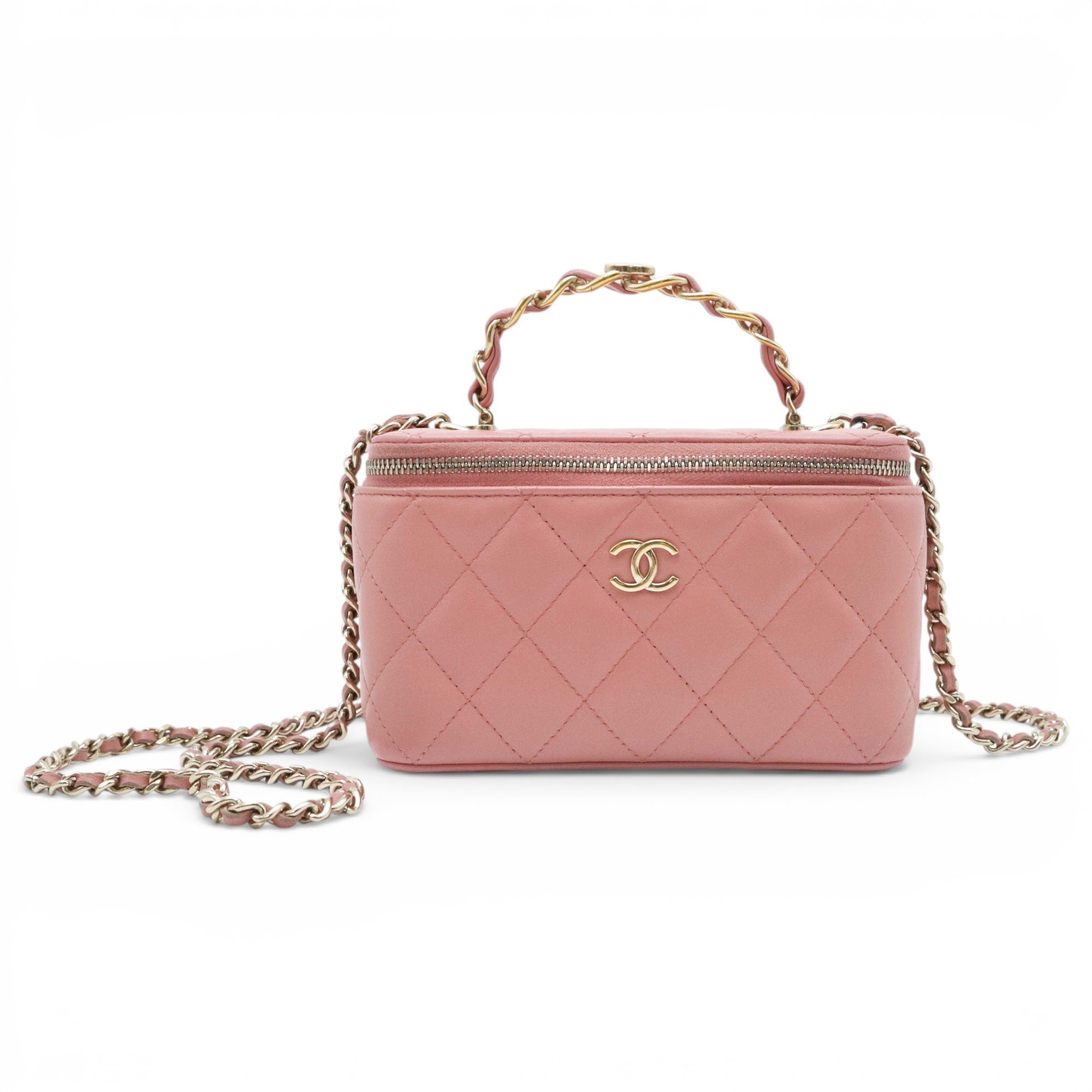 Vanity leather crossbody bag