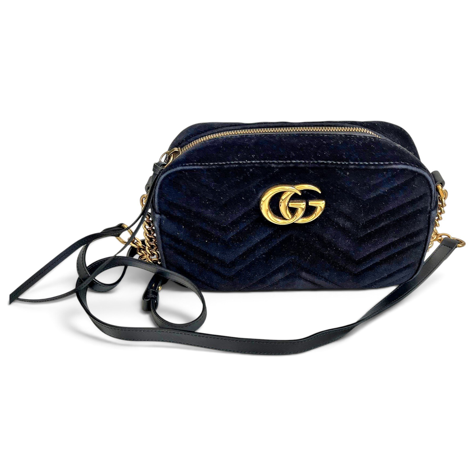 GG Marmont velvet crossbody bag